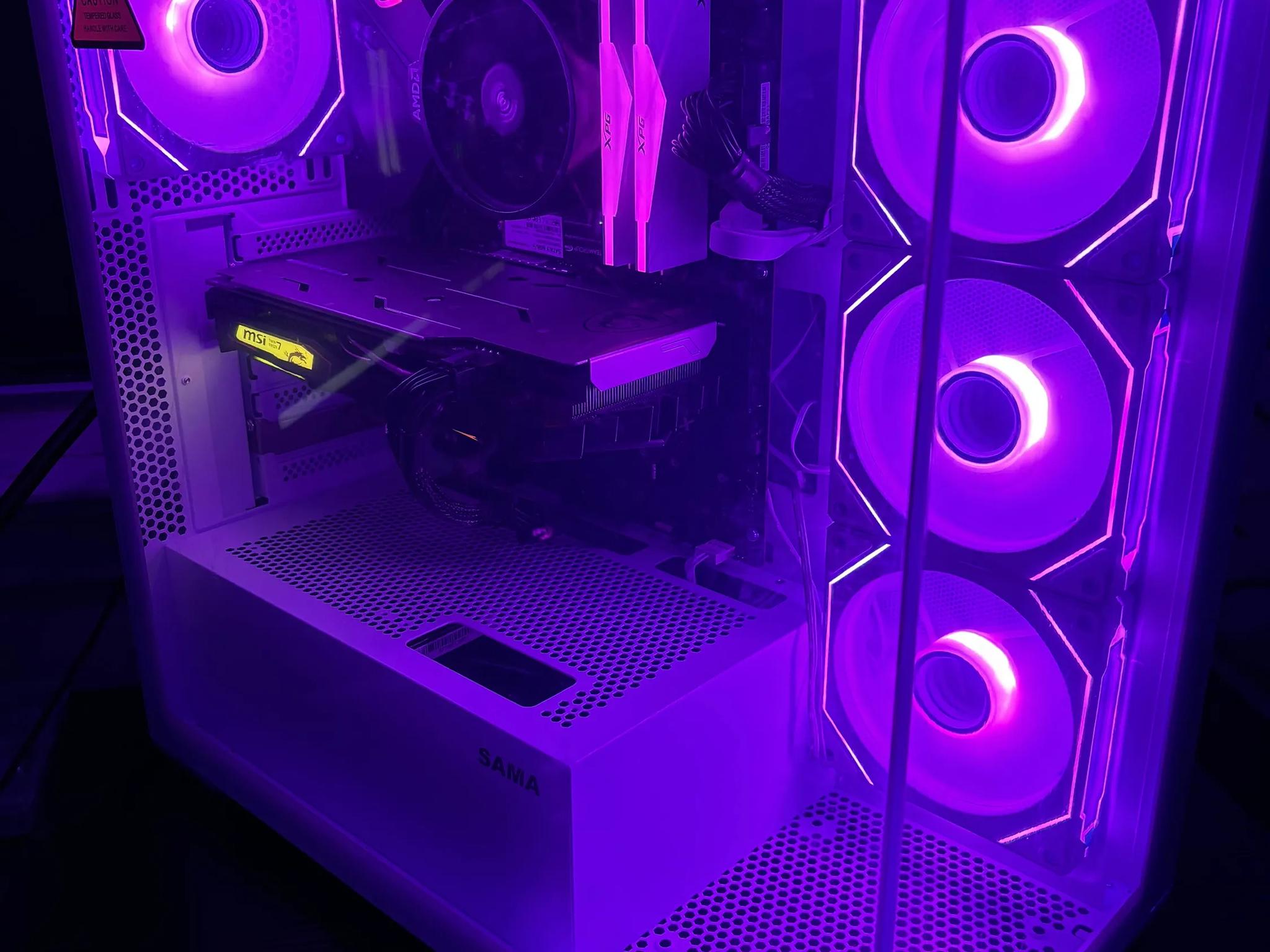 GAMING PC RYZEN 5 16GB NVIDIA GTX 1660 Super RGB Lighting RGB Fans Computer
