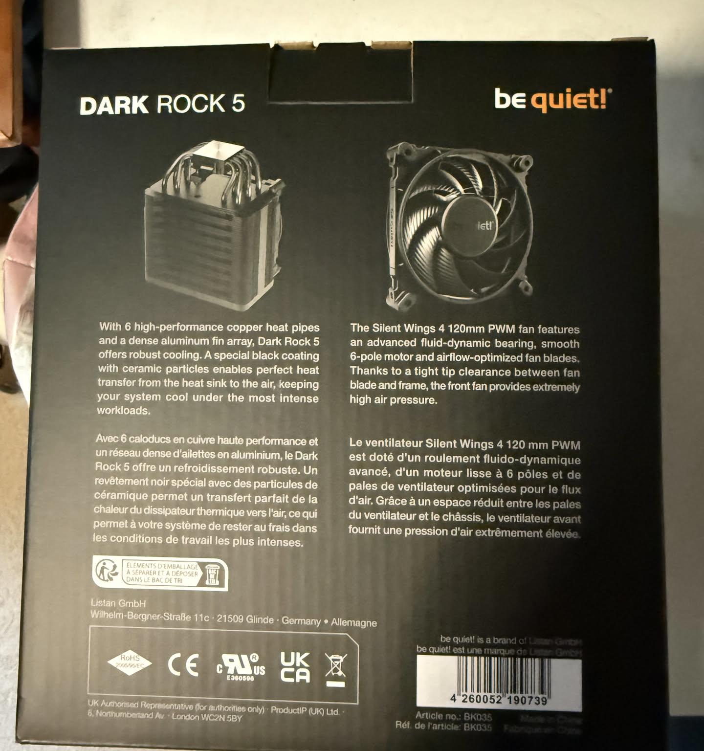 bequiet! Dark Rock 5 CPU Cooler