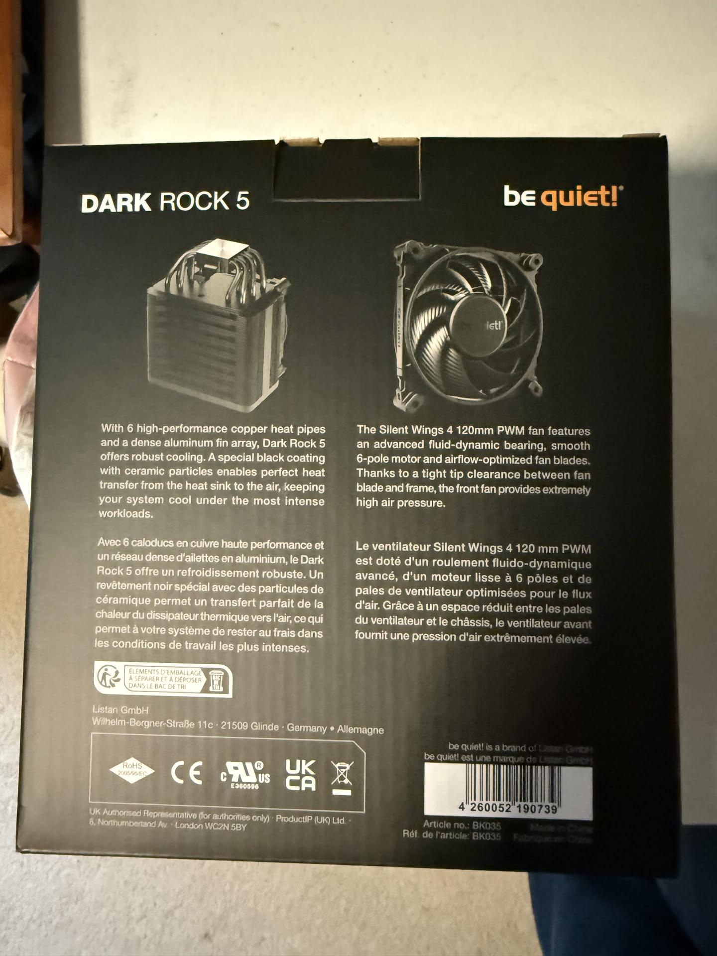 bequiet! Dark Rock 5 CPU Cooler