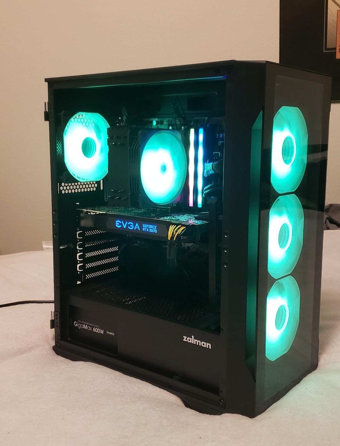 "The CryoFlux:" High Performance Gaming PC. Ryzen 7 5700X3D, RTX 2070 SUPER, 16GB RAM