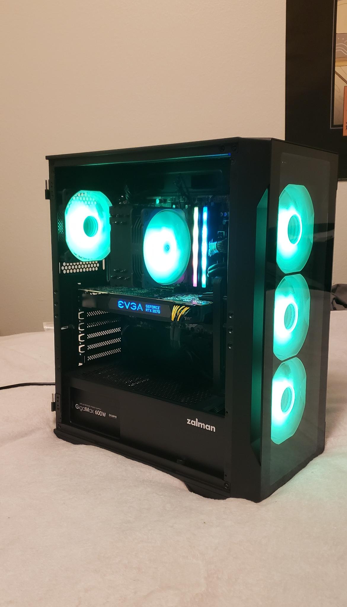 "The CryoFlux:" High Performance Gaming PC. Ryzen 7 5700X3D, RTX 2070 SUPER, 16GB RAM