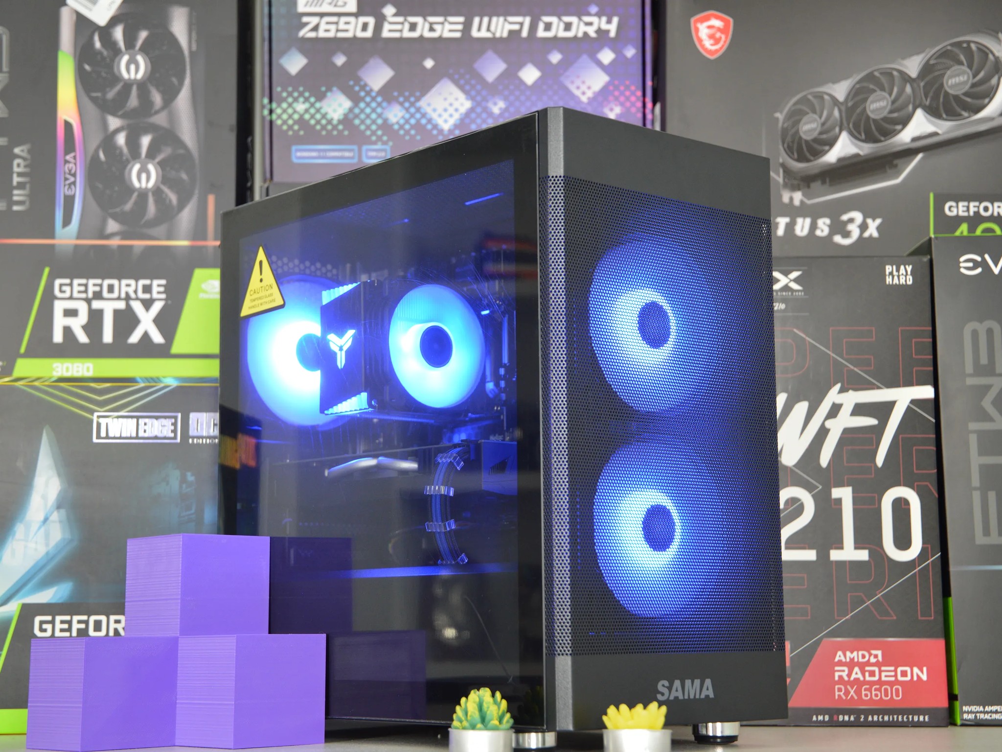 🔵⚫️| RX 580 8GB | INTEL XEON E5 2670 V3 | 16GB DDR4 RAM | 1TB NVME SSD | Midnight Ocean |