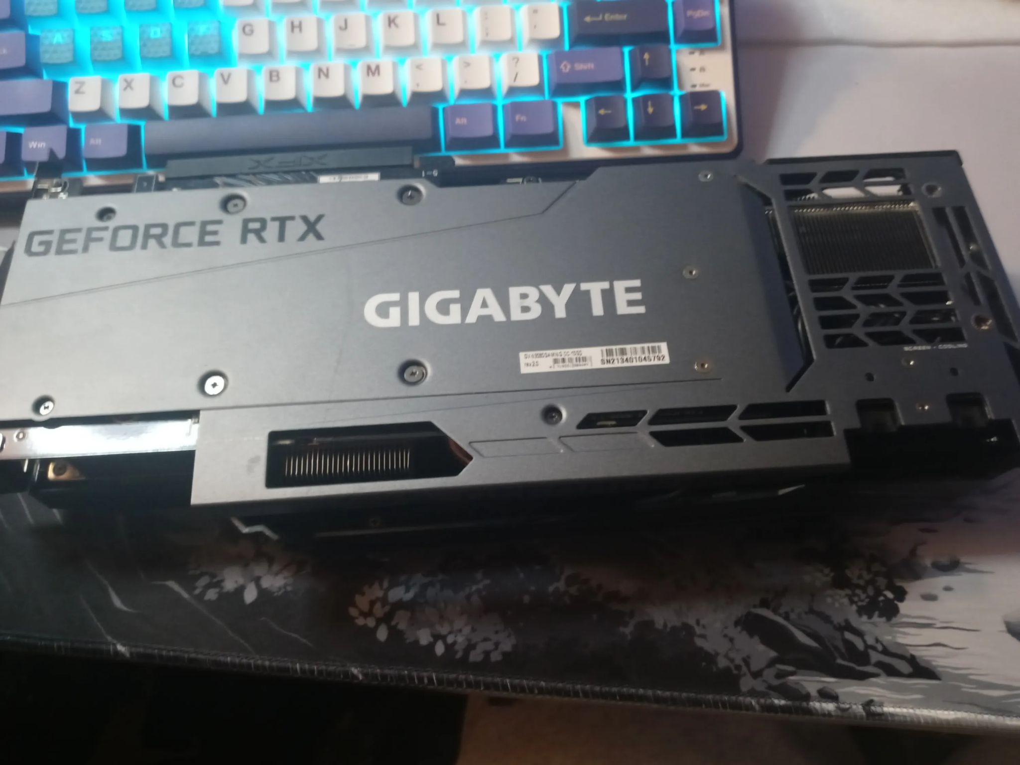 Gigabyte 3080 with ROG STRIX riser cable