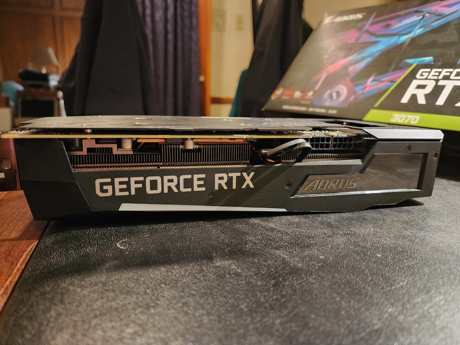 3070 Gigabyte Aorus Master w/LCD screen (extremely unique) please watch attached video