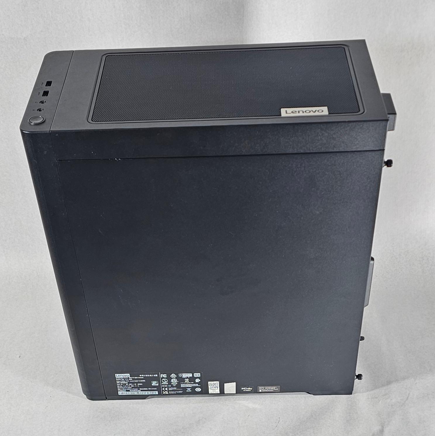 Black Lenovo Legion PC Case with Tempered Glass w/ 3 Fans
