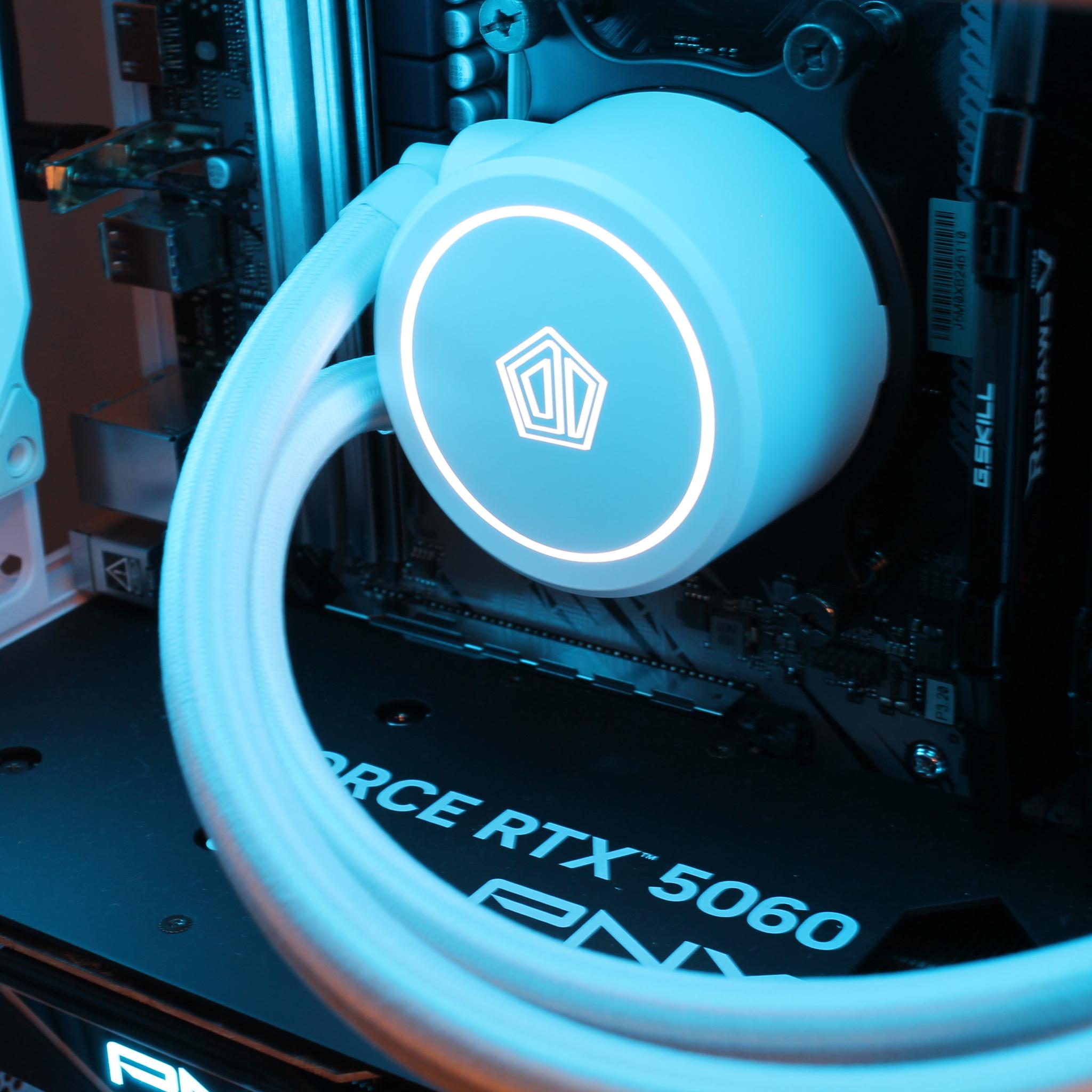 🧊 The Ice Cube 💙 | RTX 5060 | Ryzen 5500 | 32GB RAM | 1TB SSD