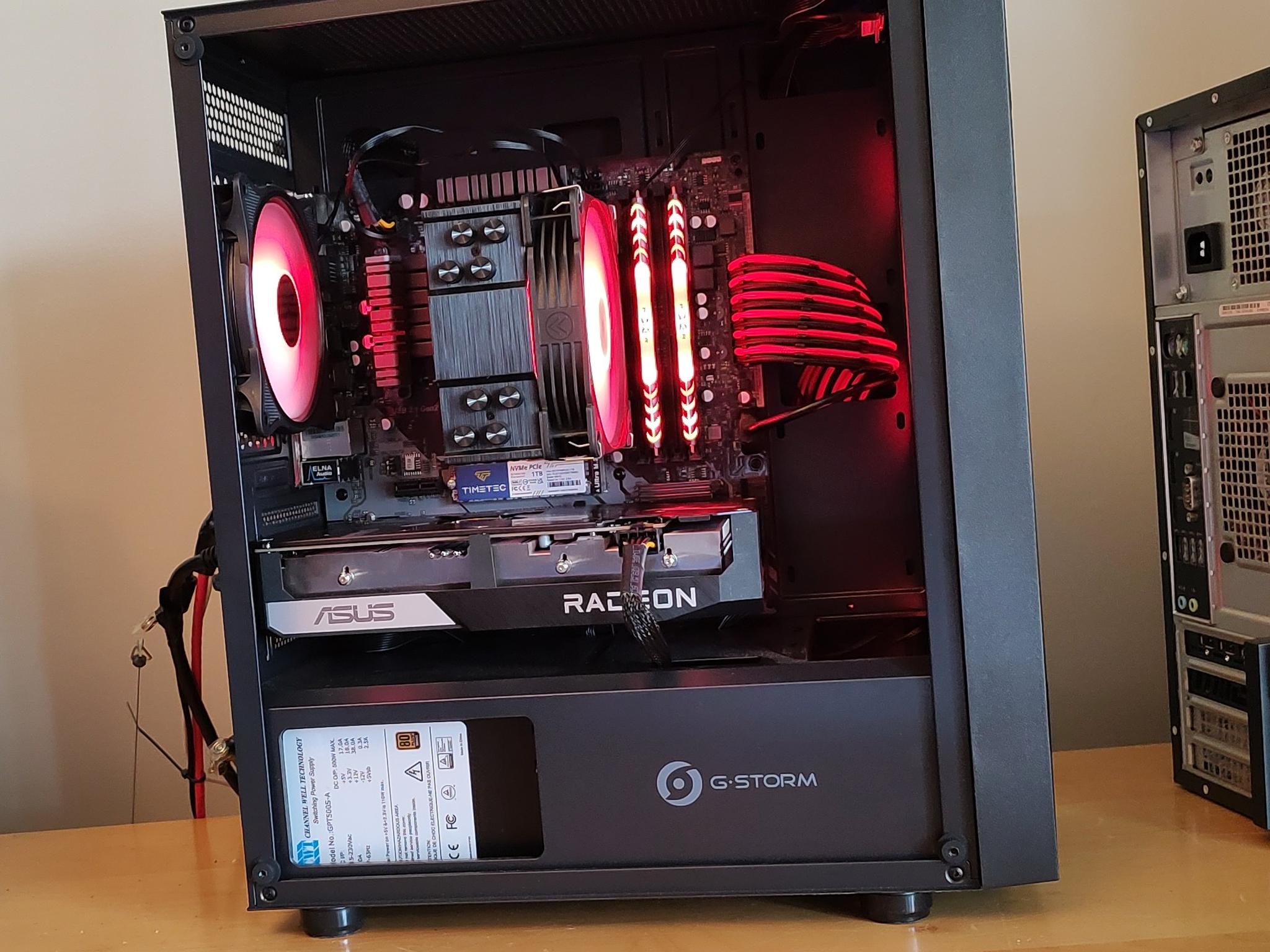 Gaming PC - Ryzen 5 3600, RX 6600XT, 16GB RAM / 1TB SSD, Added WIFI AX 3000