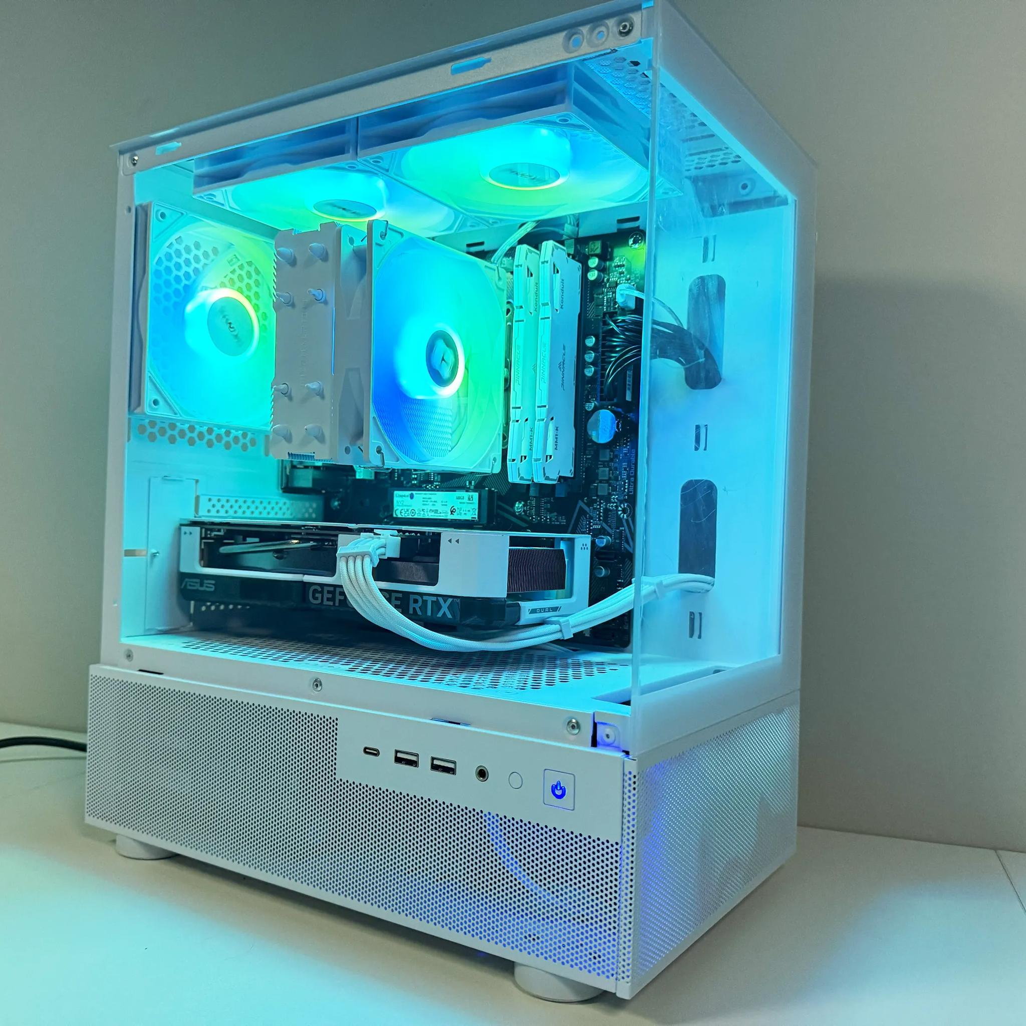 White Gaming PC (Ryzen 3600x + RTX 4060 GDDR6X)