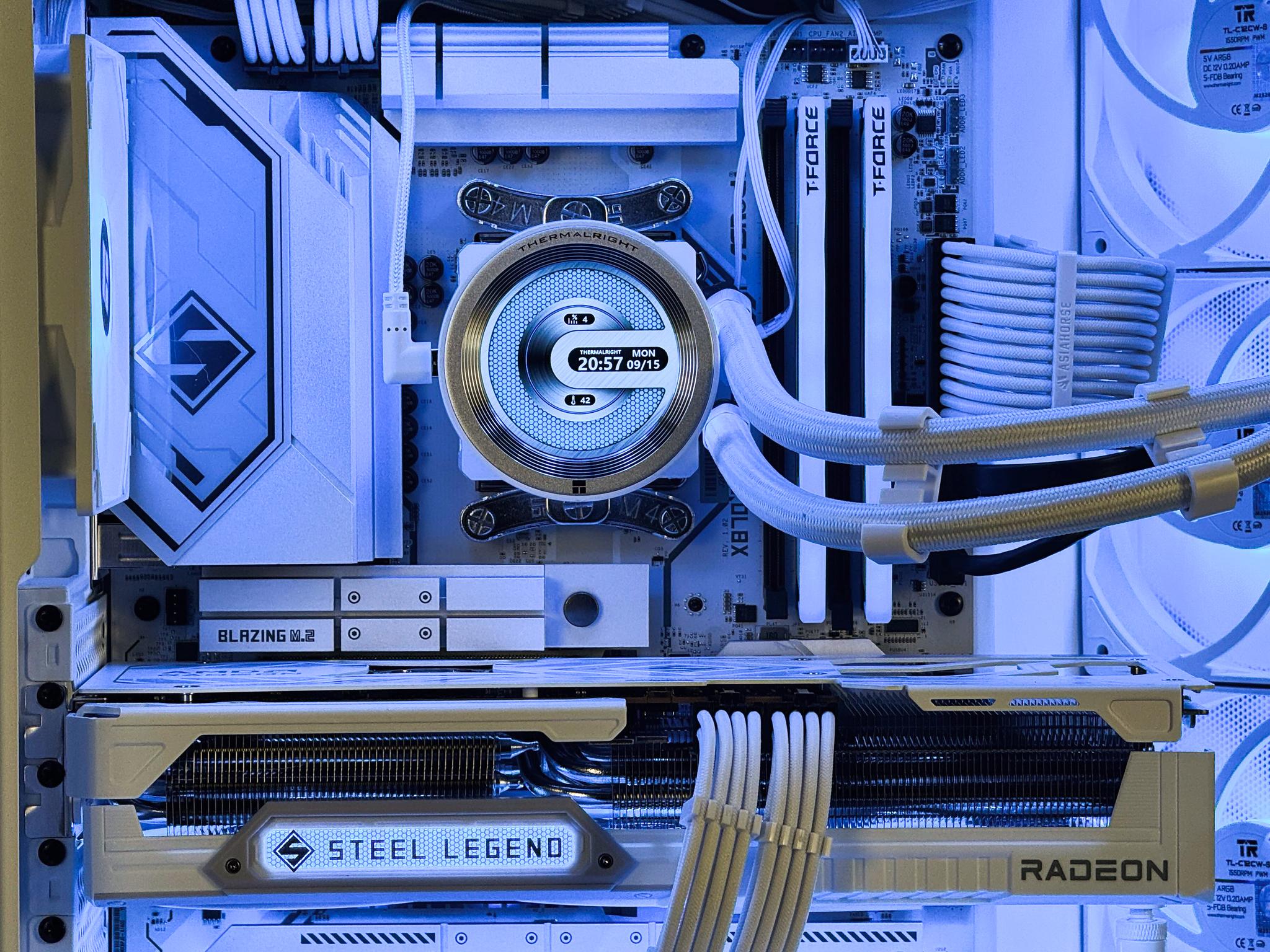 ⚪White Steel v2🛠️ | 7800X3D, 9070XT, 32GB DDR5, 2TB SSD, Wifi