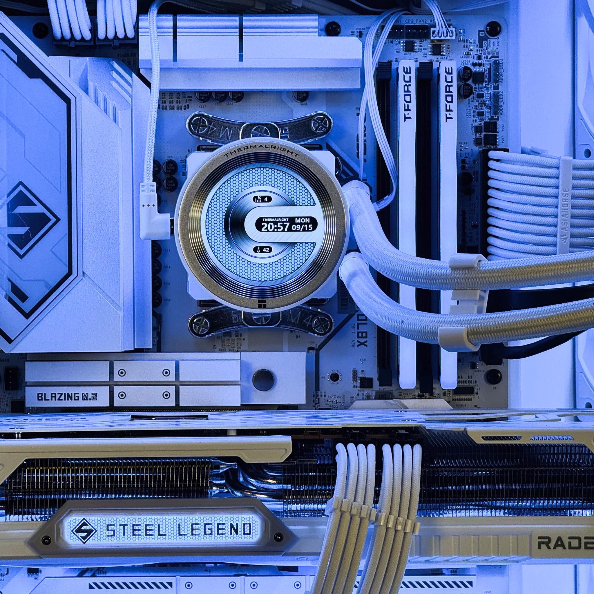 ⚪White Steel v2🛠️ | 7800X3D, 9070XT, 32GB DDR5, 2TB SSD, Wifi