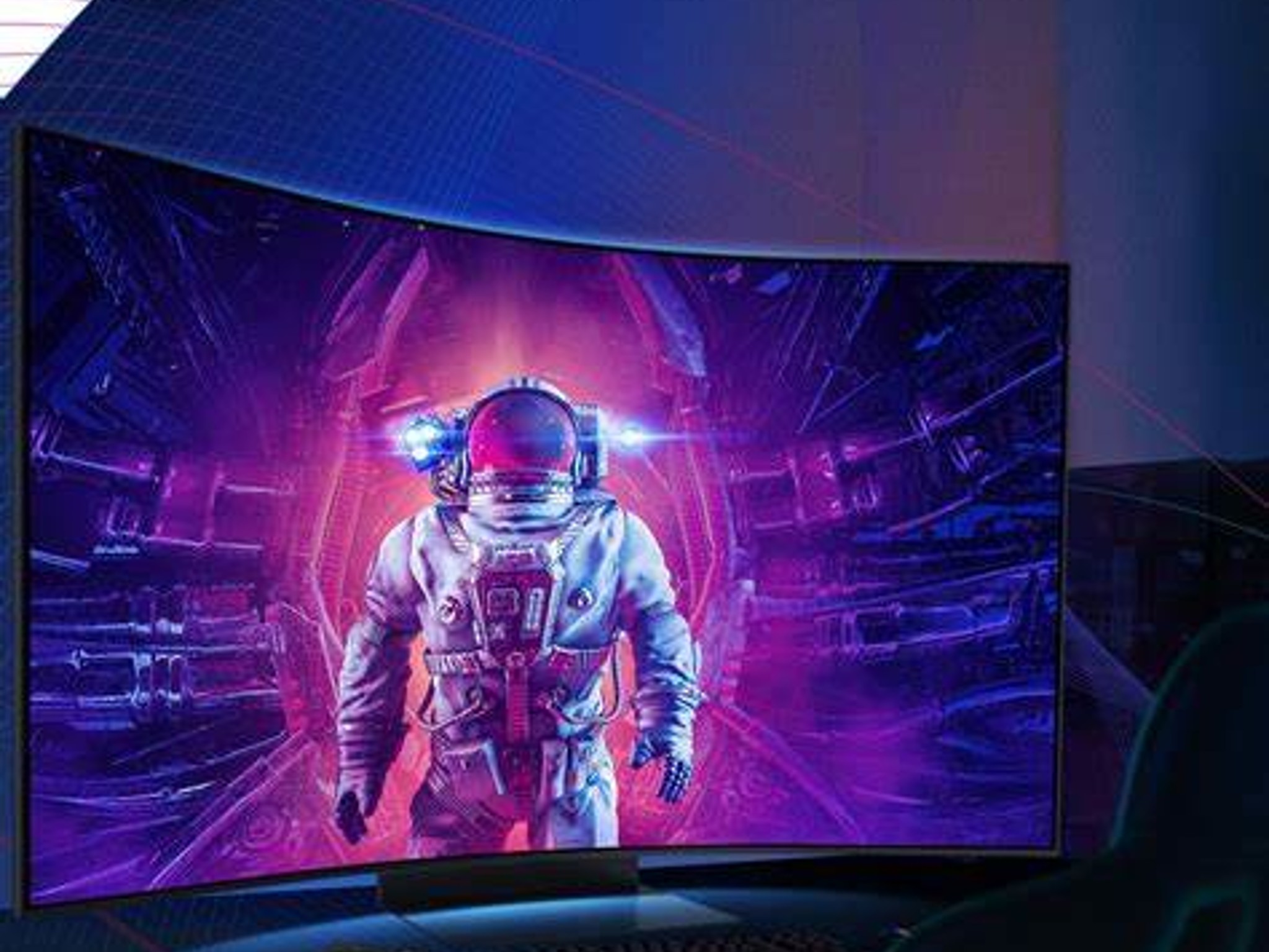 Samsung 55” Odyssey Ark 4K UHD 165Hz 1ms Quantum Mini-LED Curved Gaming Screen