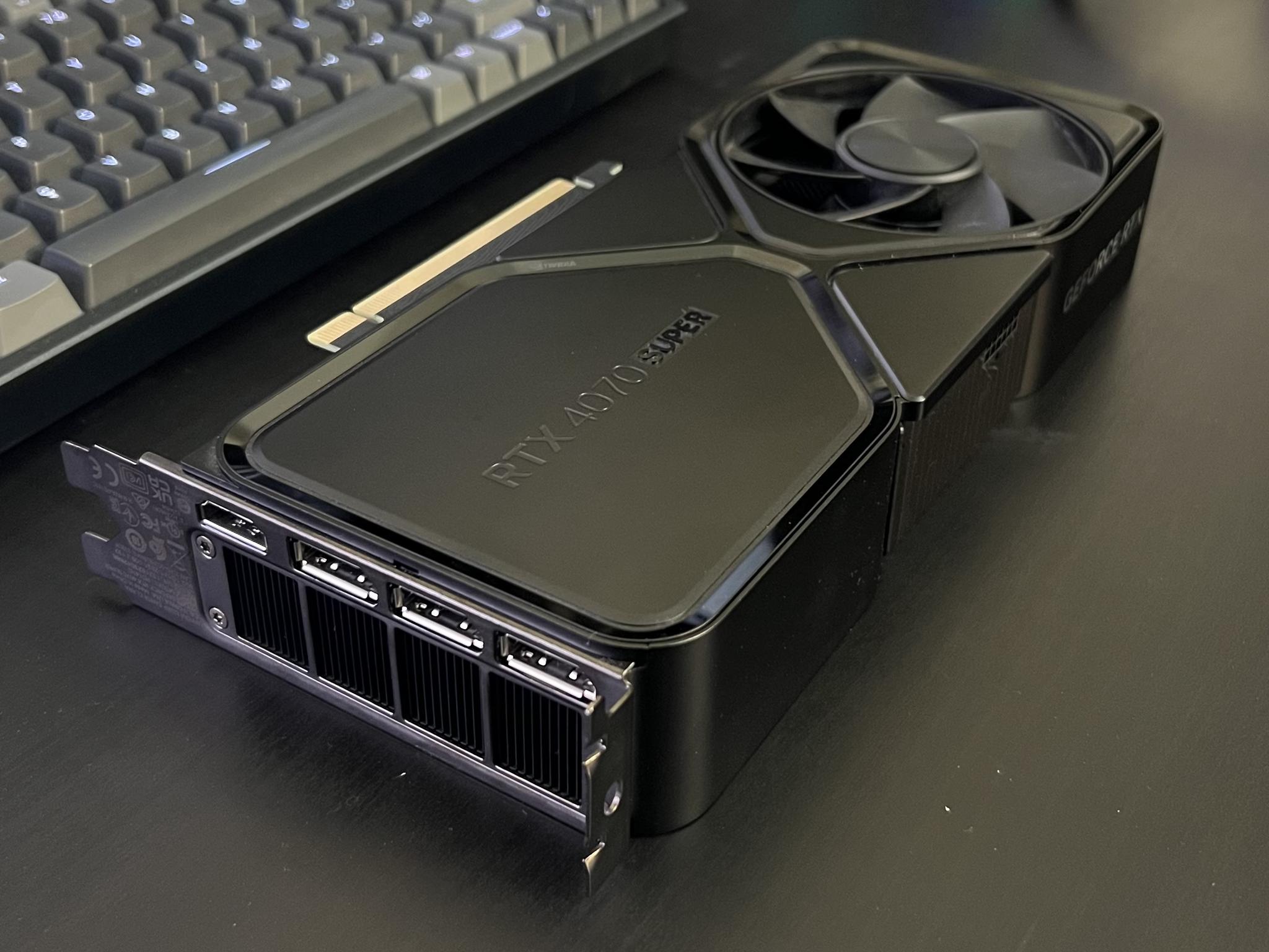 NVIDIA - GeForce RTX 4070 SUPER 12GB GDDR6X Graphics Card - Titanium/Black