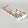 Pink White and Gray Mechanical Wireless Keyboard