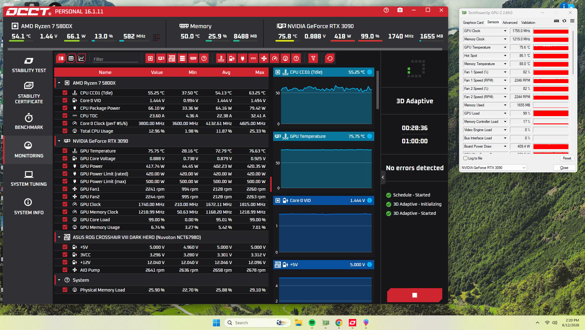 EVGA FTW3 Ultra Gaming Geforce RTX 3090 - Manufacturer refurbished
