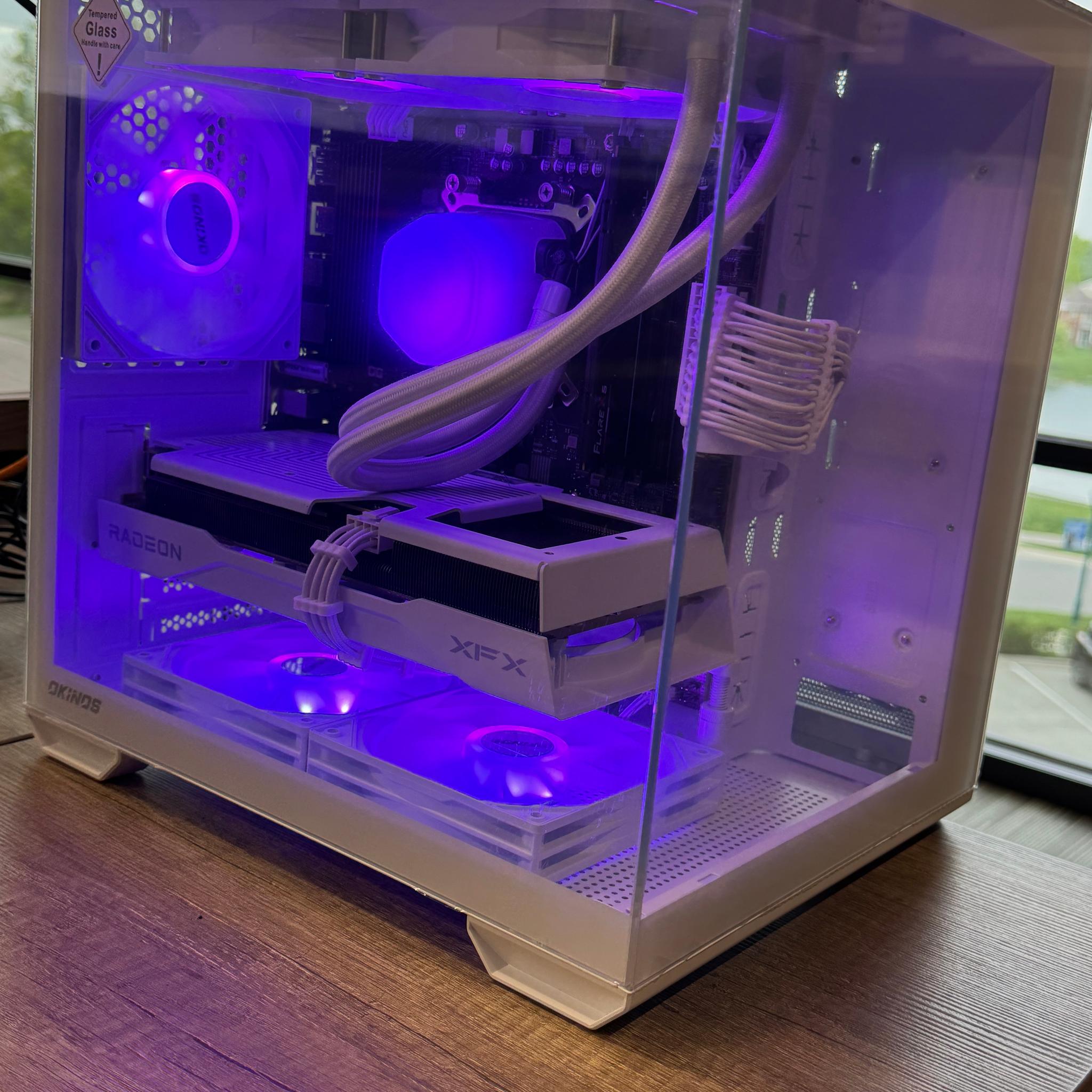 'ALL NEW PARTS' AM5 PC with AMD RYZEN 5 7500X3D & RX 9060XT 8GB