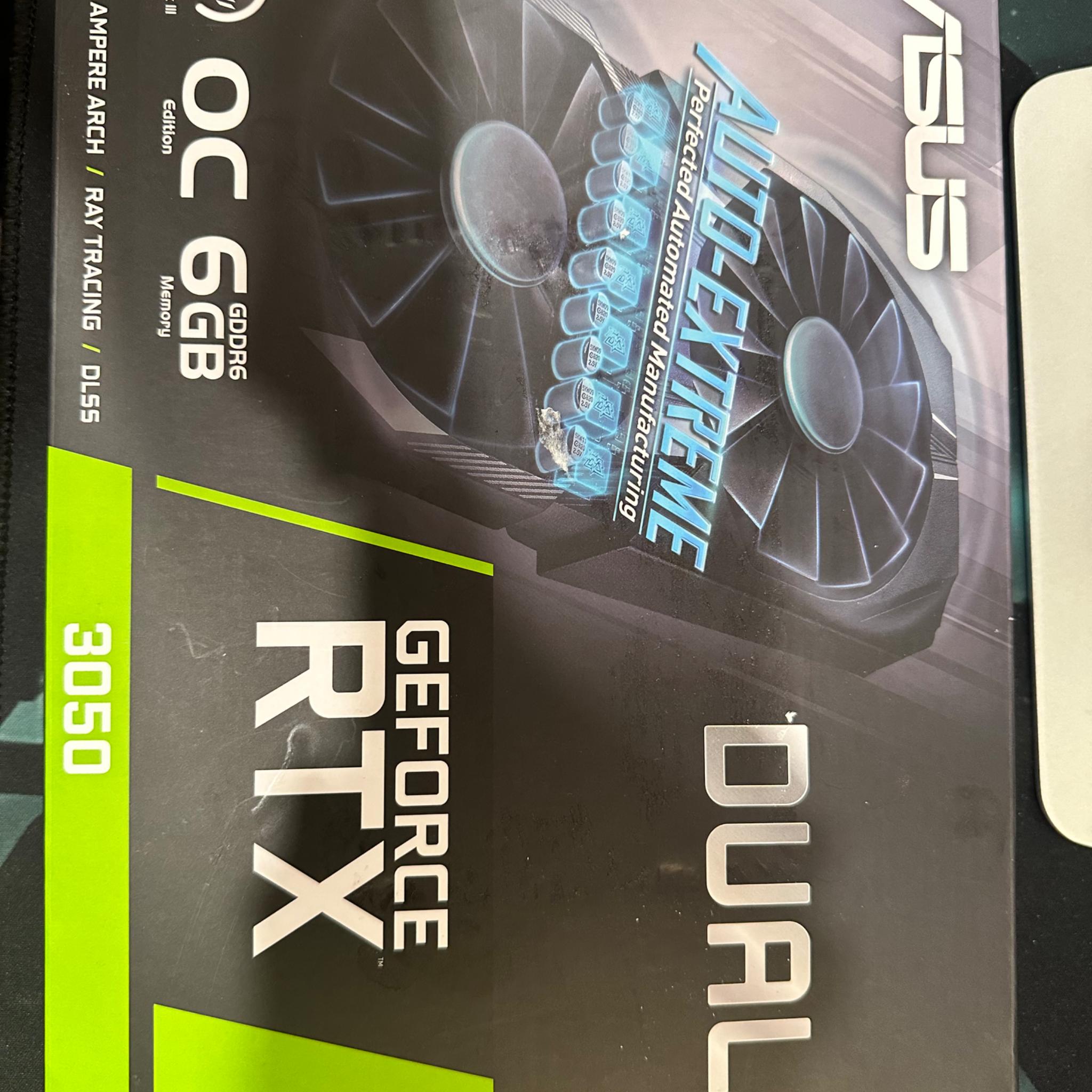 ASUS Dual NVIDIA GeForce RTX 3050 6GB OC Edition Gaming Graphics Card