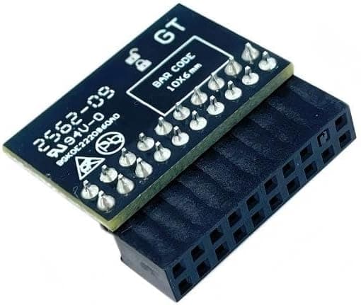 New Infineon SLB9665 20 Pin TPM 2.0 Gigabyte Module- Win 11 Board Function, & Security