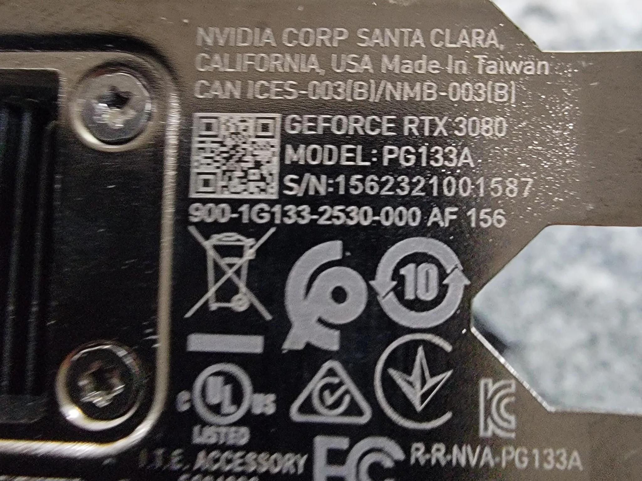 RTX 3080 FE FOR SALE GREAT CONDITION NO BOX