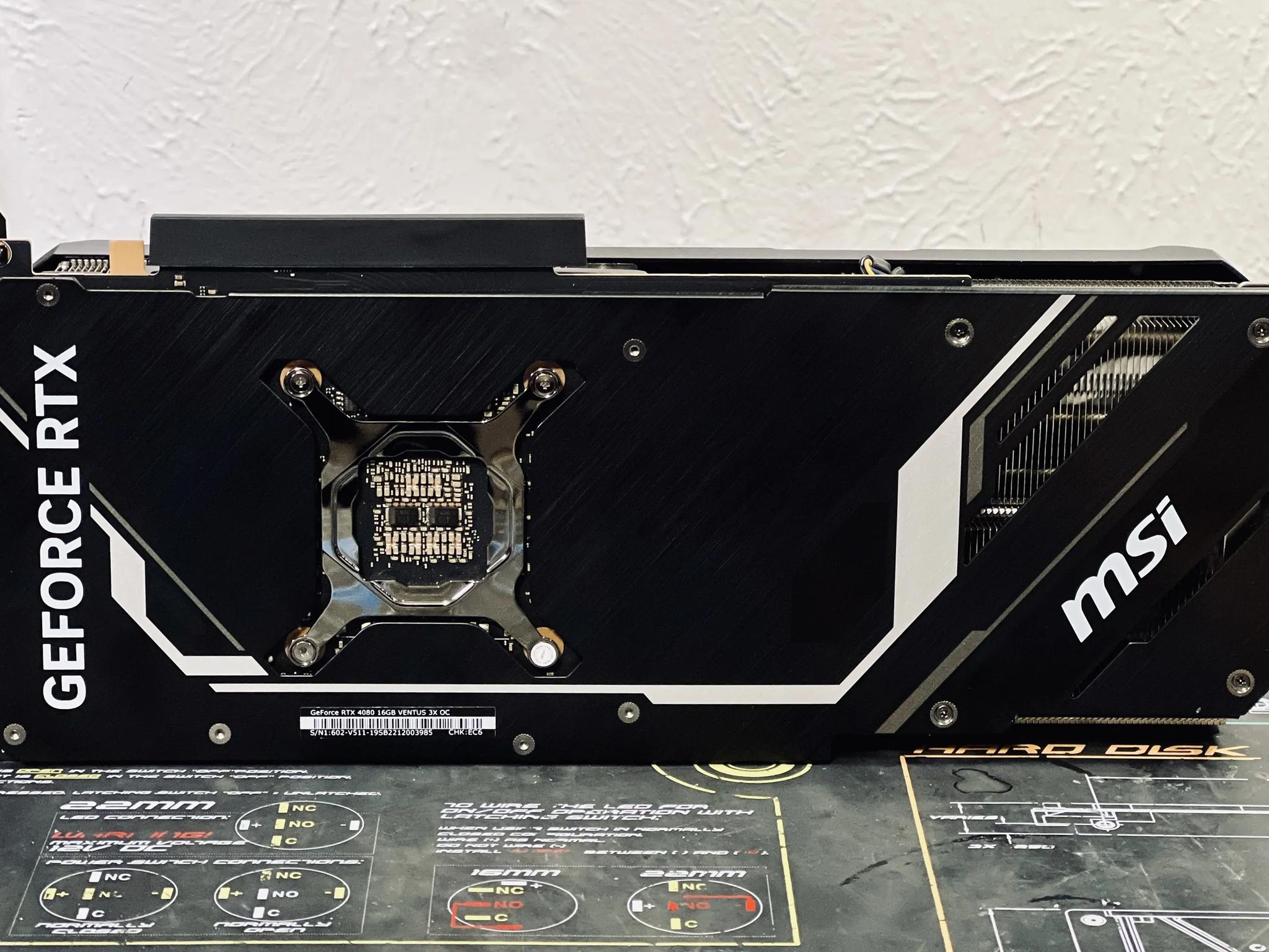 MSI RTX 4080 Ventus 3X OC - new, open box