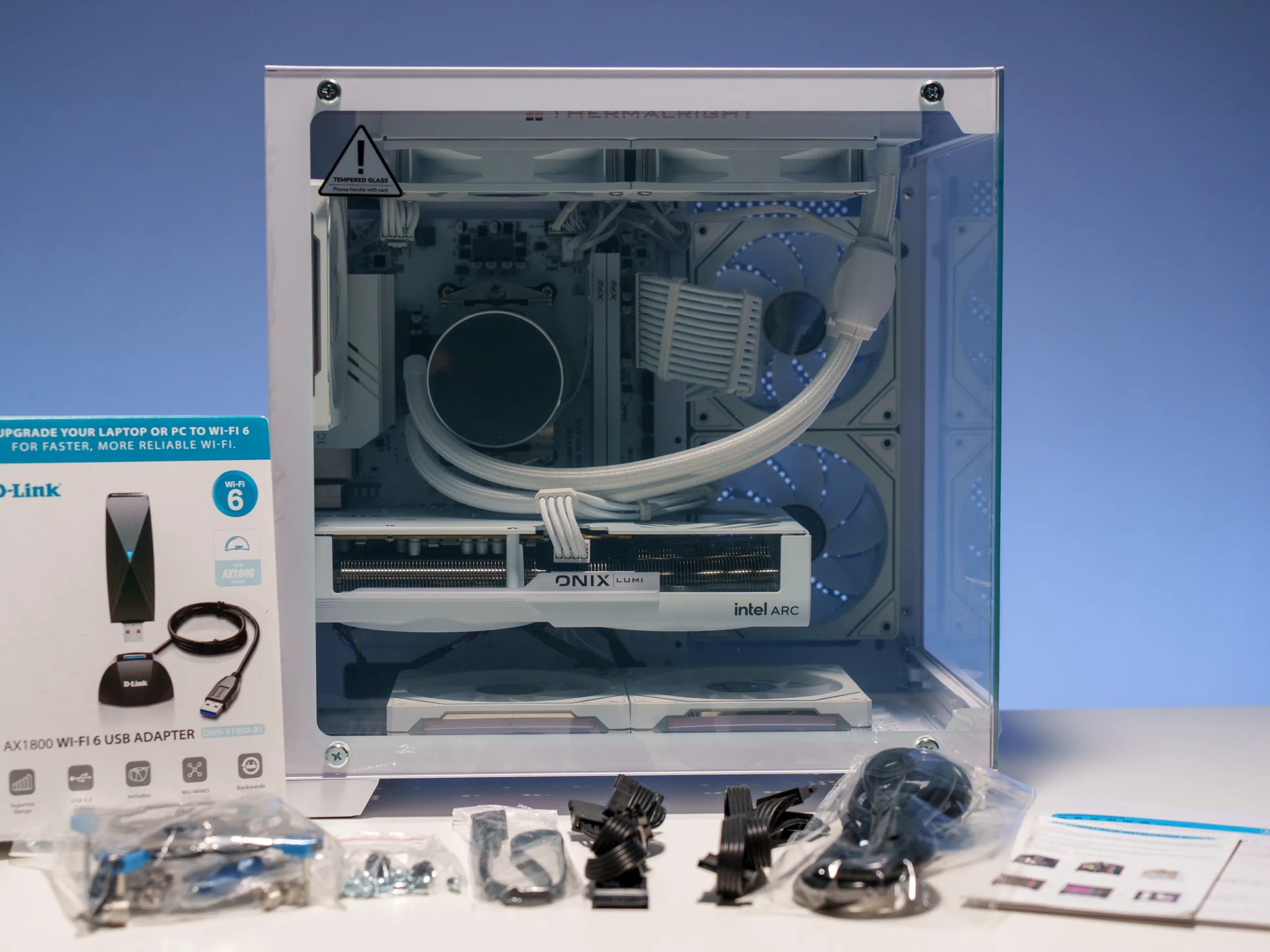 Pure White Gaming PC | Intel Arc B580 | Ryzen 5 5600x | 32GB DDR4 | 1TB m.2