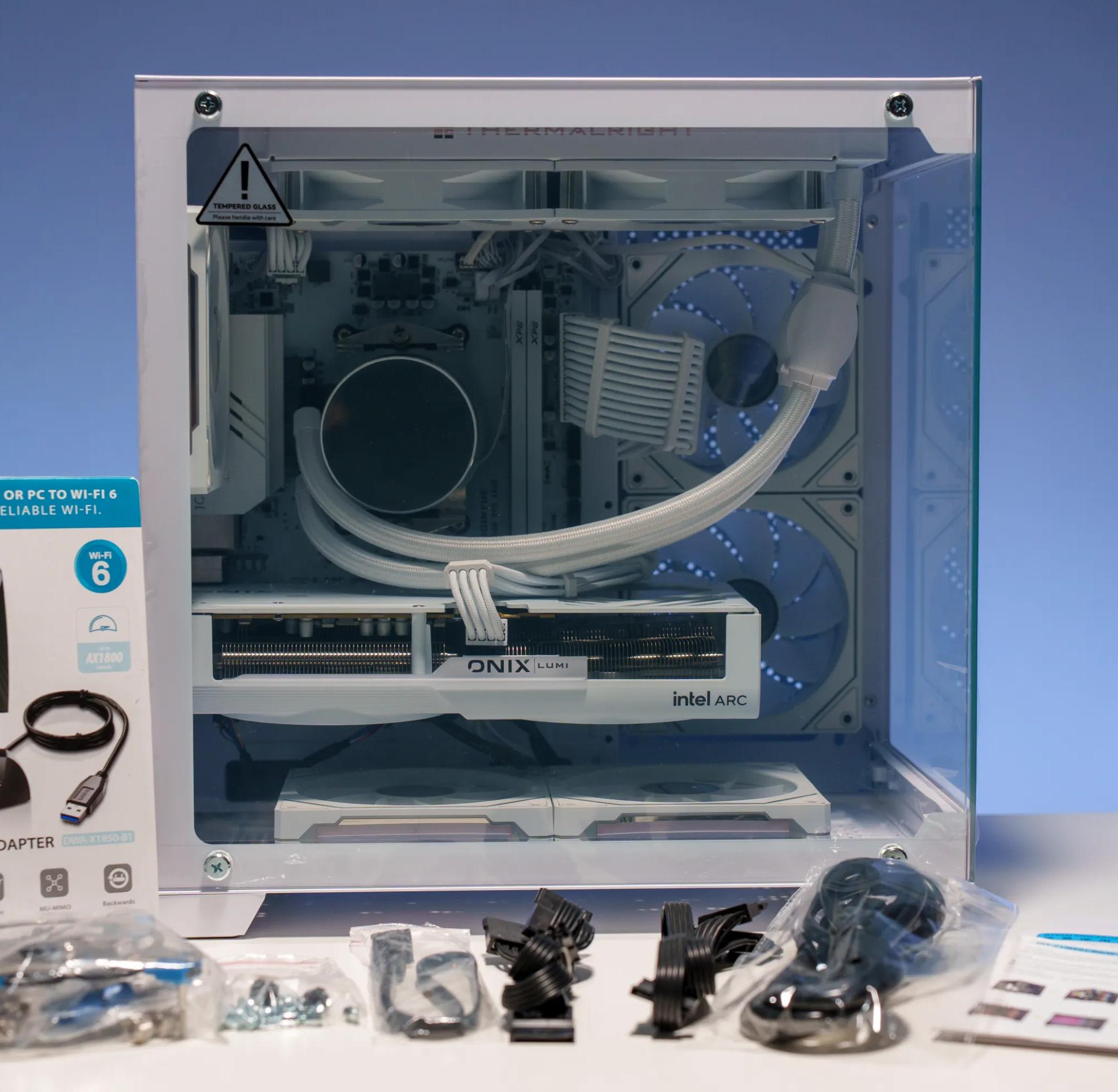 Pure White Gaming PC | Intel Arc B580 | Ryzen 5 5600x | 32GB DDR4 | 1TB m.2