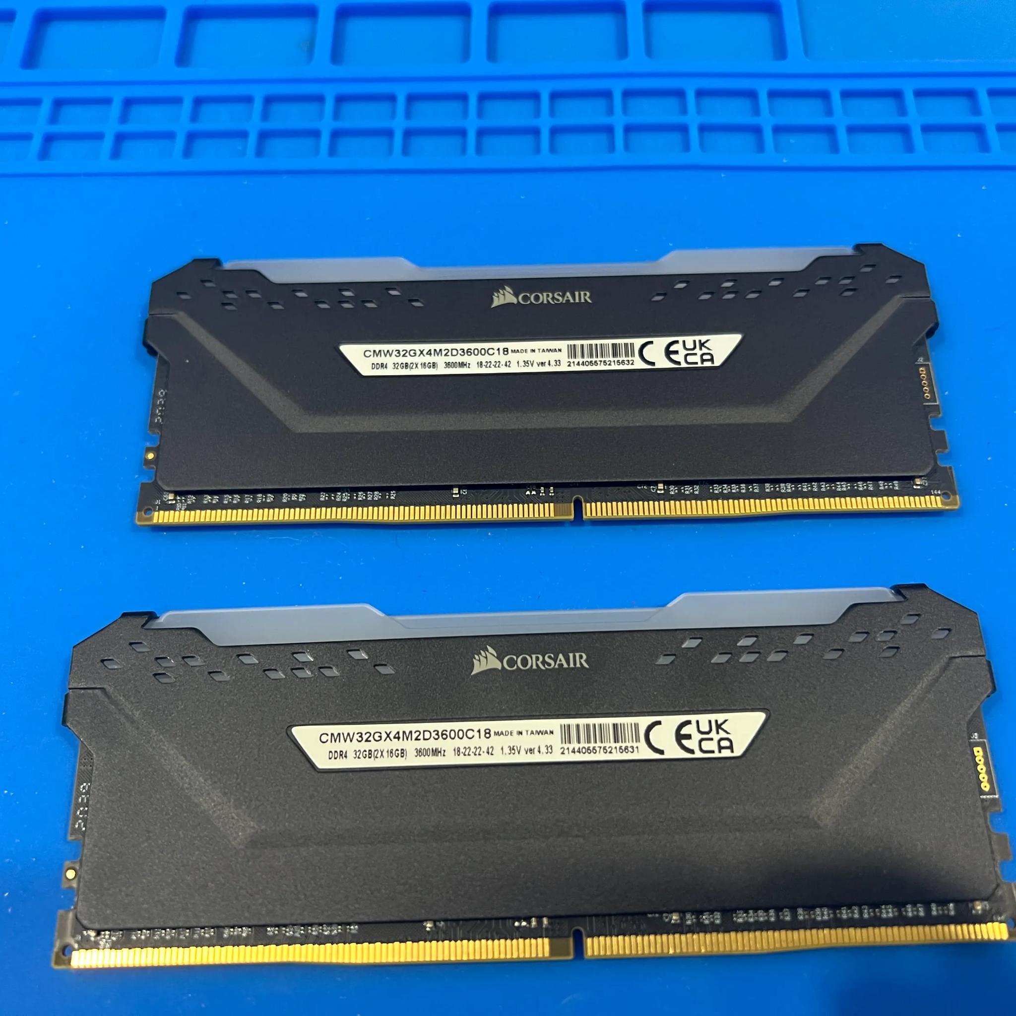 CORSAIR VENGEANCE® RGB PRO 32GB (2 x 16GB) DDR4 DRAM 3600MHz C18 Memory Kit — Black
