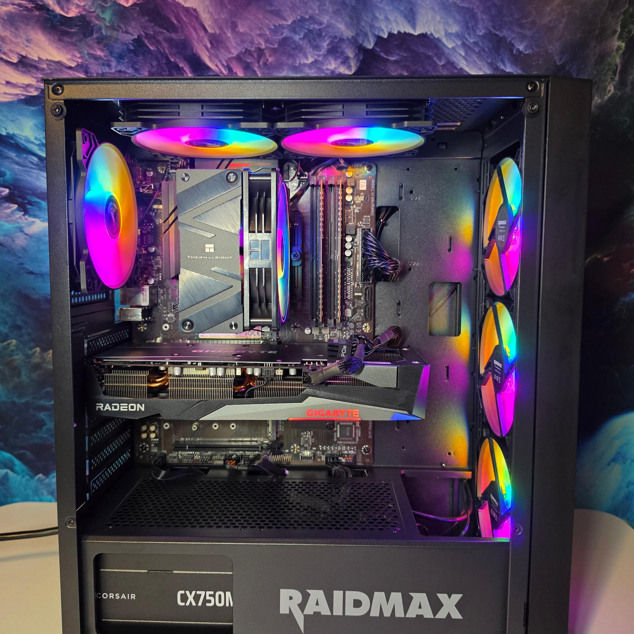 Gigabyte RX 7600 8gb + Ryzen 5600x PC Build #99