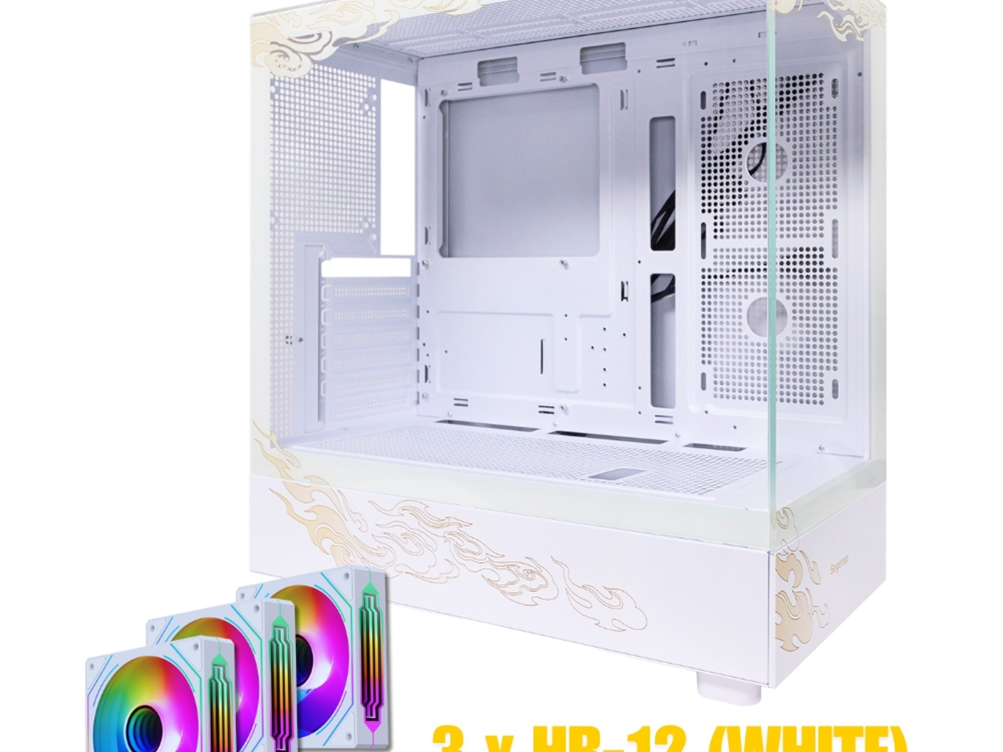 SEGOTEP Endura Pro+ | 🌟LOONG Edition🌟 | ATX CASE | Dual Tempered Glass | 360mm Cooler Support