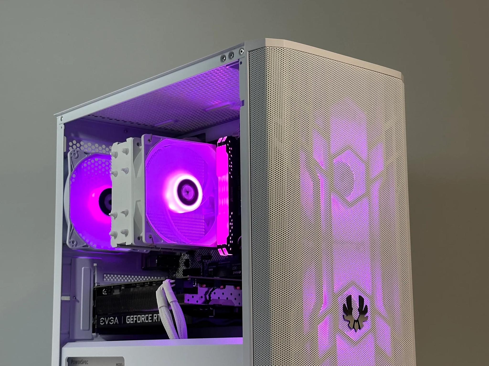 AMD Ryzen 5 5500/ RTX 2060 6GB Custom White RGB Gaming PC Bundle W/Keyboard/Mouse/Headset & Mic