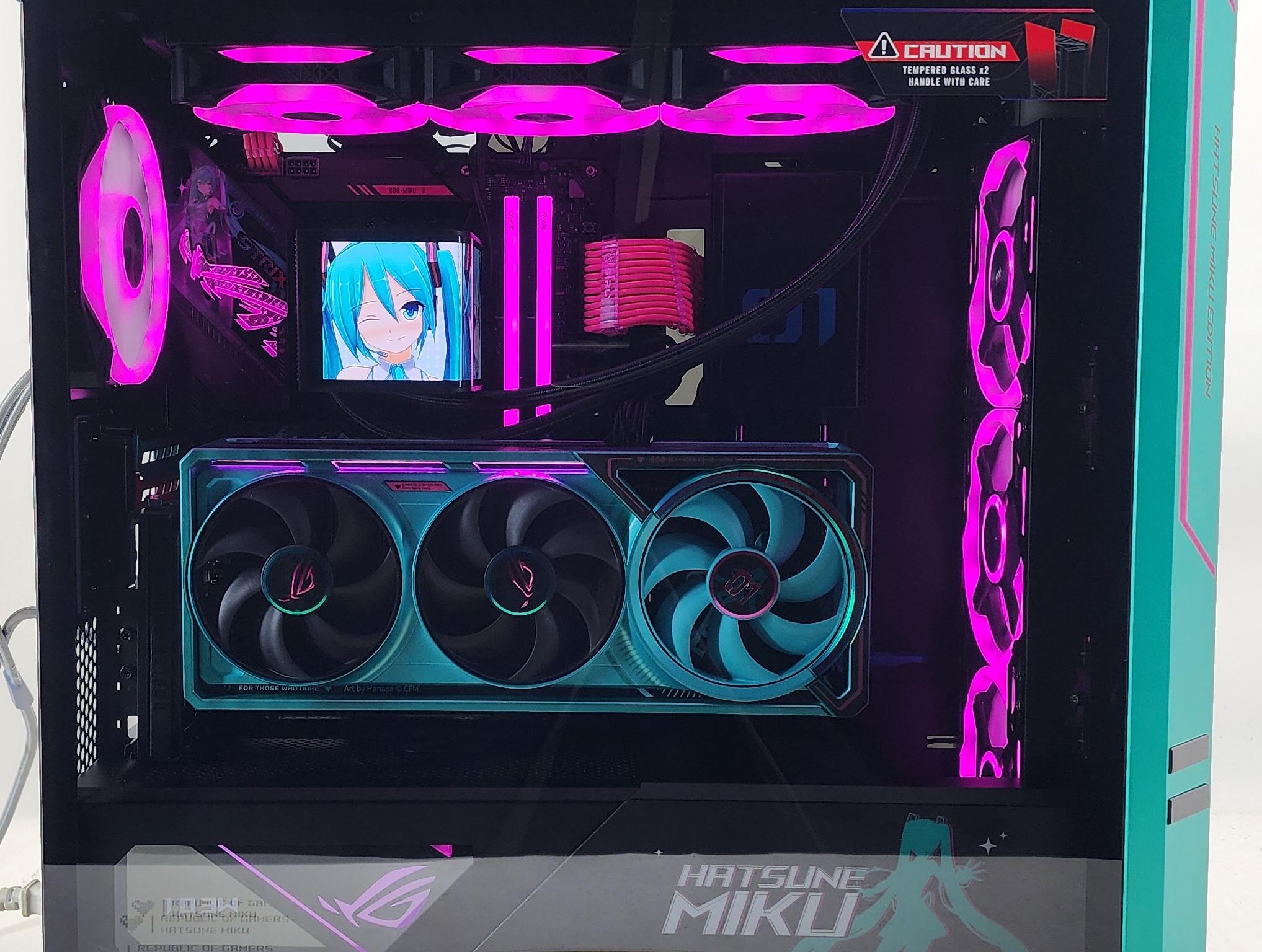Gaming PC Ryzen 7 9800X3D 32GB 2TB SSD RTX 5080 16GB W11 Hatsune Miku Computer