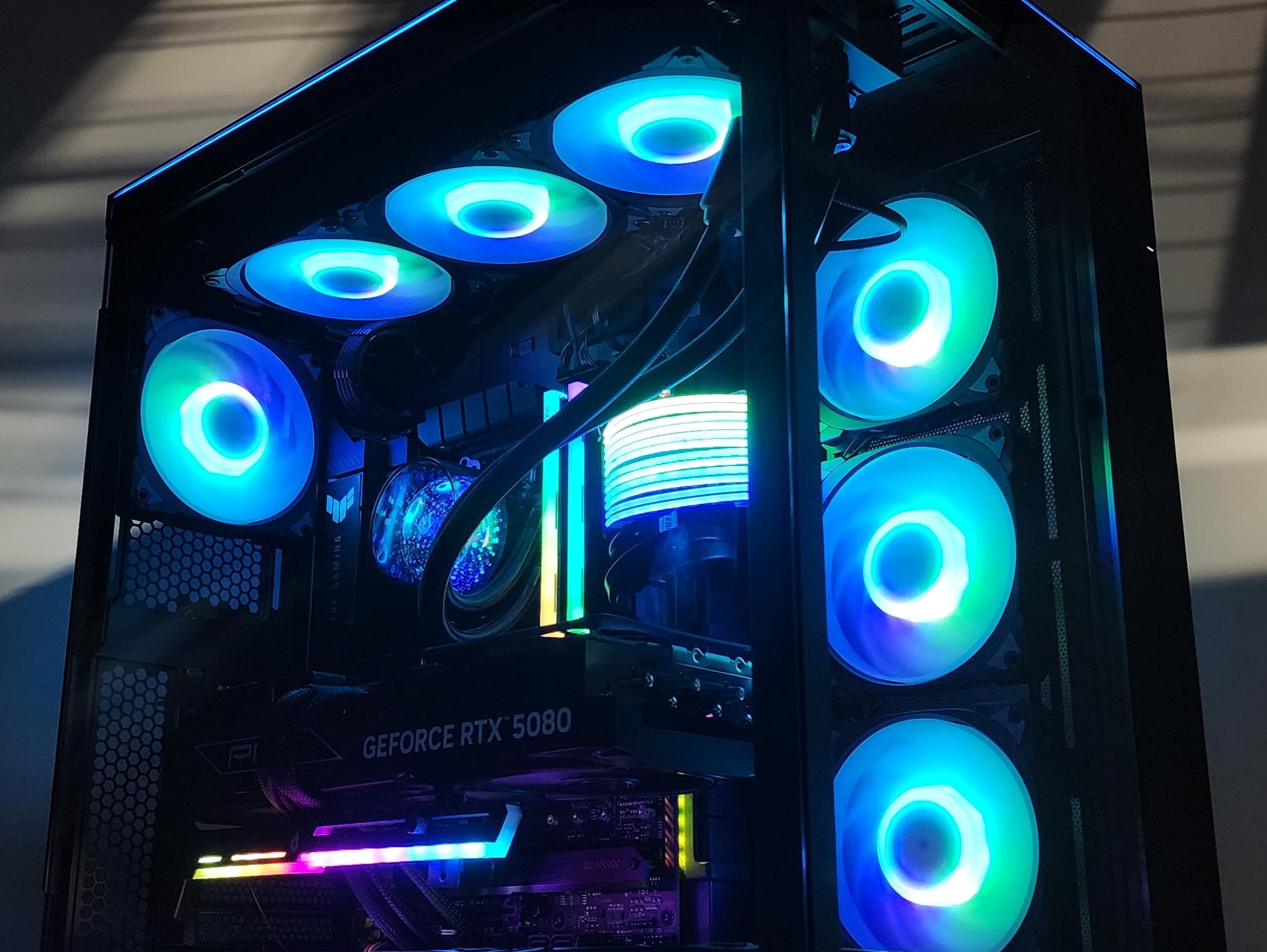 Gaming PC Ryzen 9 9950X3D 32GB RAM 2TB SSD RTX 5080 16GB Windows 11 Computer