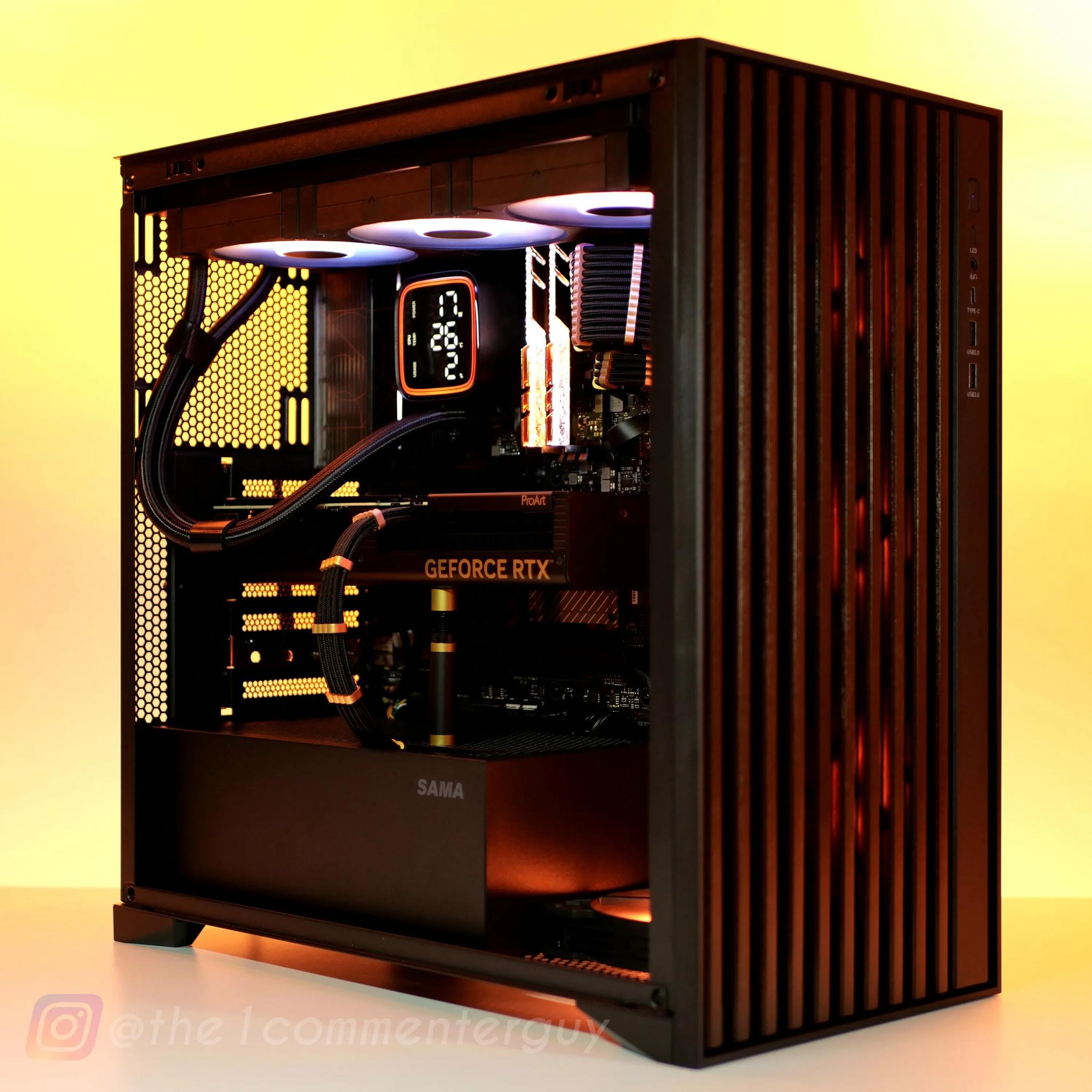 Gold Wood? 🪙|🪵 RTX 4070, I5 13500 (14-core), 32gb RAM, 2TB NVME, Liquid cooled PC