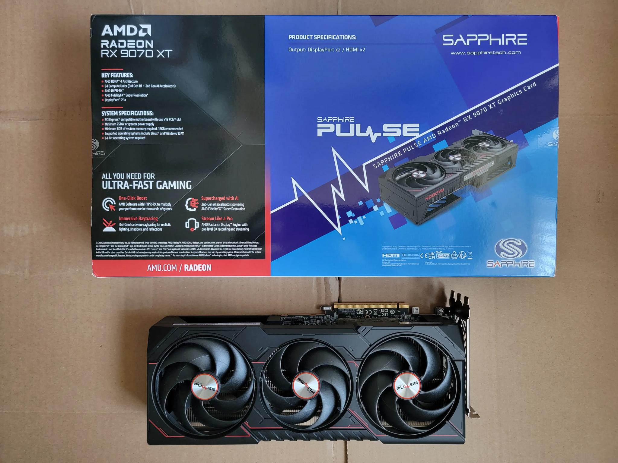 Sapphire Pulse - RX 9070 XT - Used