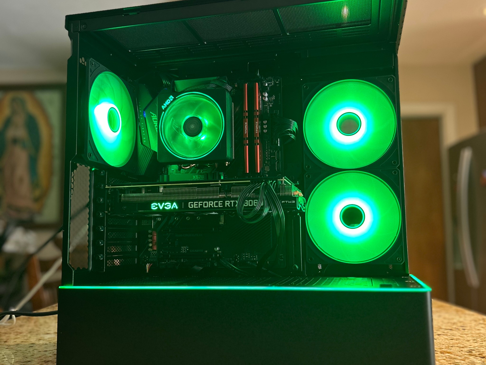 Black Gaming PC | RTX 3060Ti | RYZEN 5 3600 | 16GB RAM | 1TB SSD | ON BOARD WiFi + BT