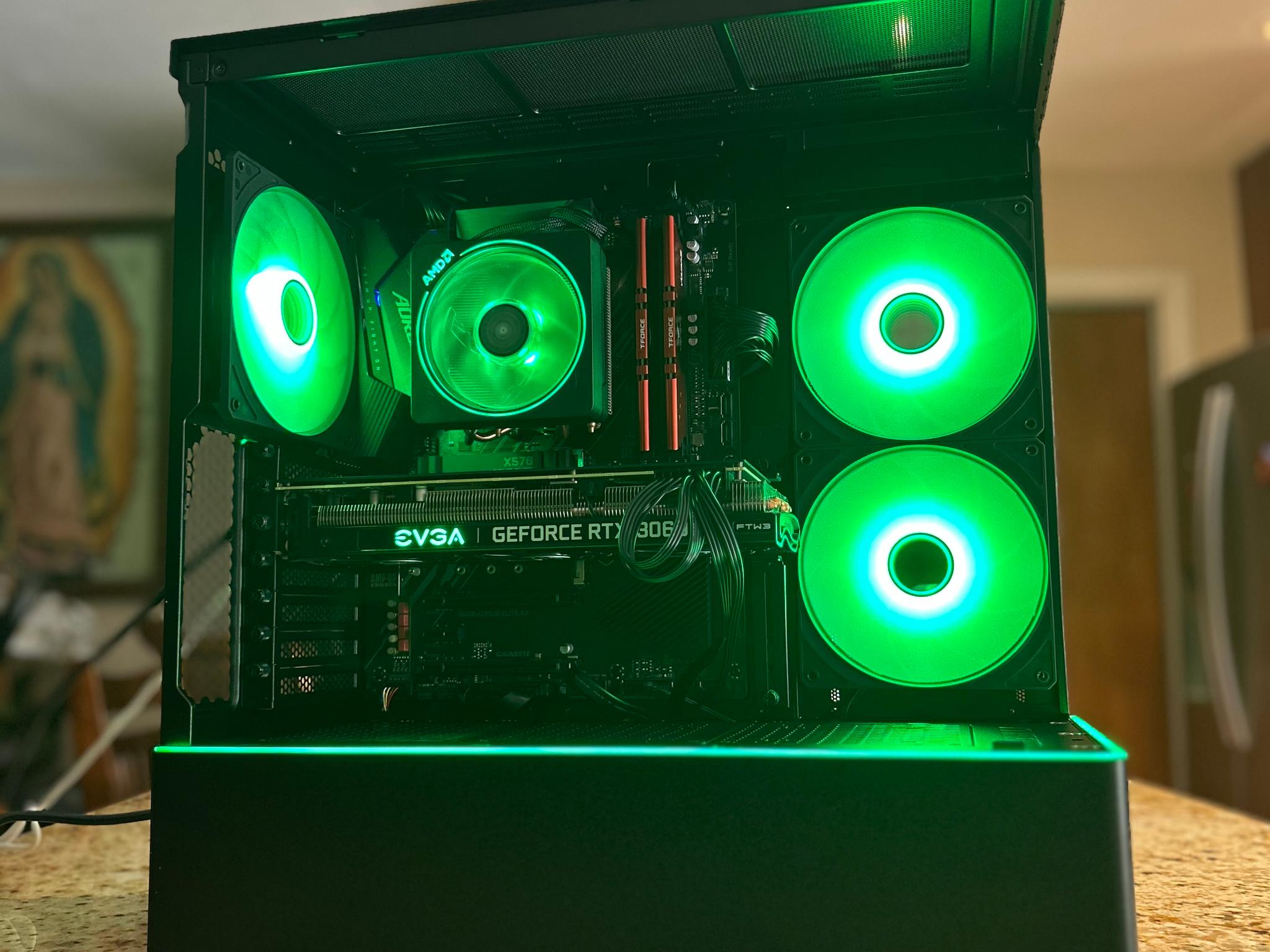 Black Gaming PC | RTX 3060Ti | RYZEN 5 3600 | 16GB RAM | 1TB SSD | ON BOARD WiFi + BT