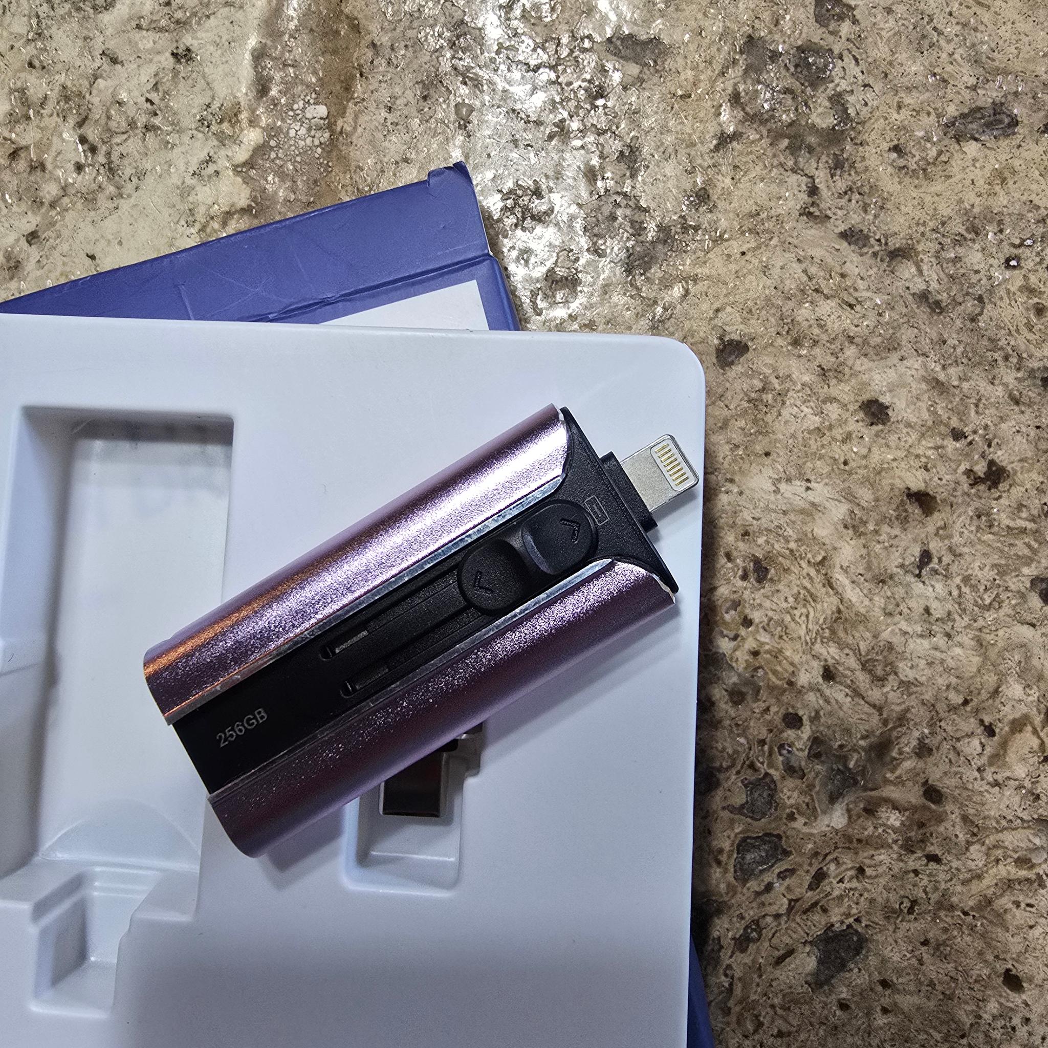 MFi Certified 256GB Flash Drive USB Memory Stick Thumb Drive USB Stick iPhone iPad Android PC Purple