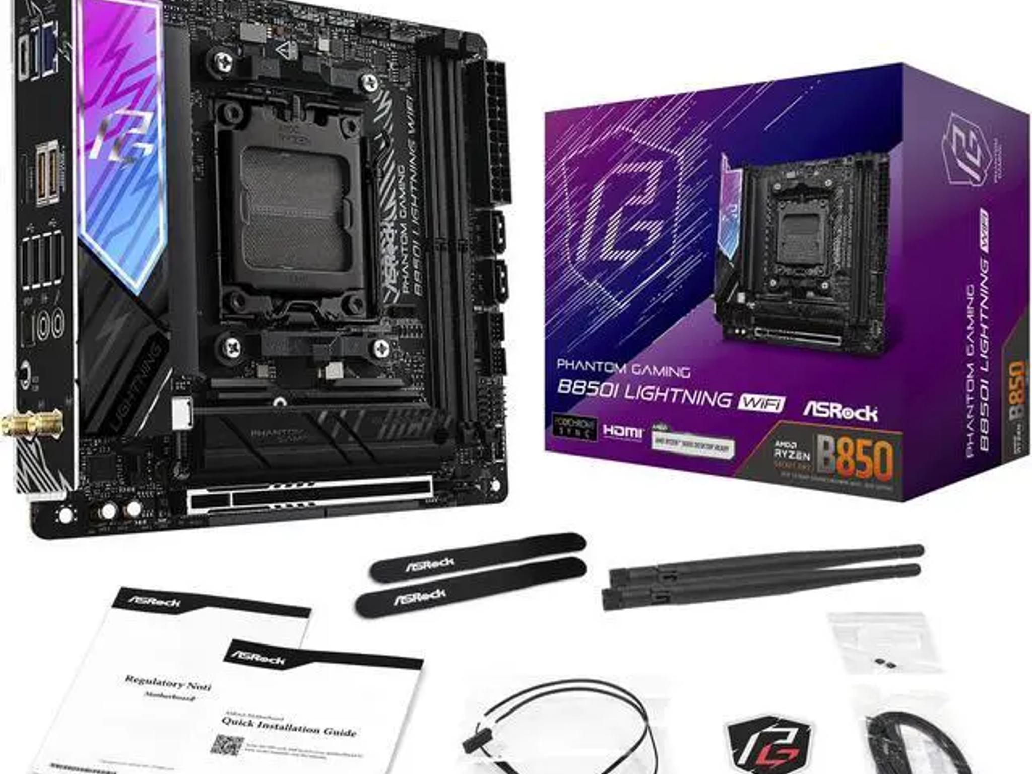 ASRock B850I Lightning WiFi AM5 AMD B850 Mini ITX Motherboard