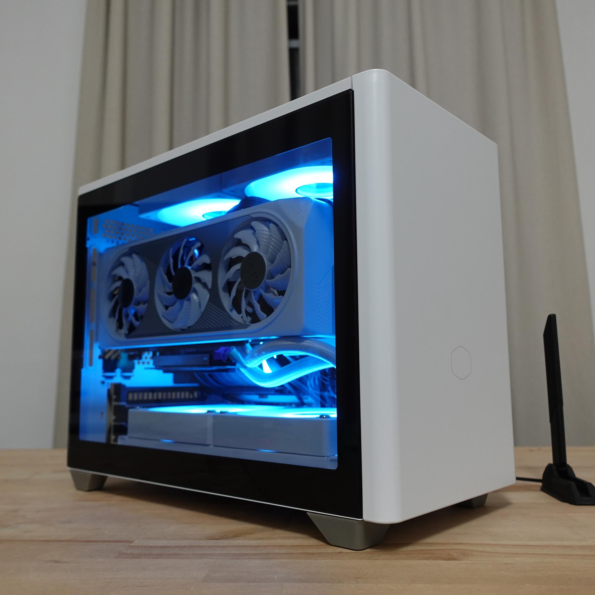 Mini Gaming PC with Intel Core i5-13600KF GIGABYTE RTX 4060 Ti AERO 1TB M.2 SSD NVMe Windows 11 Pro