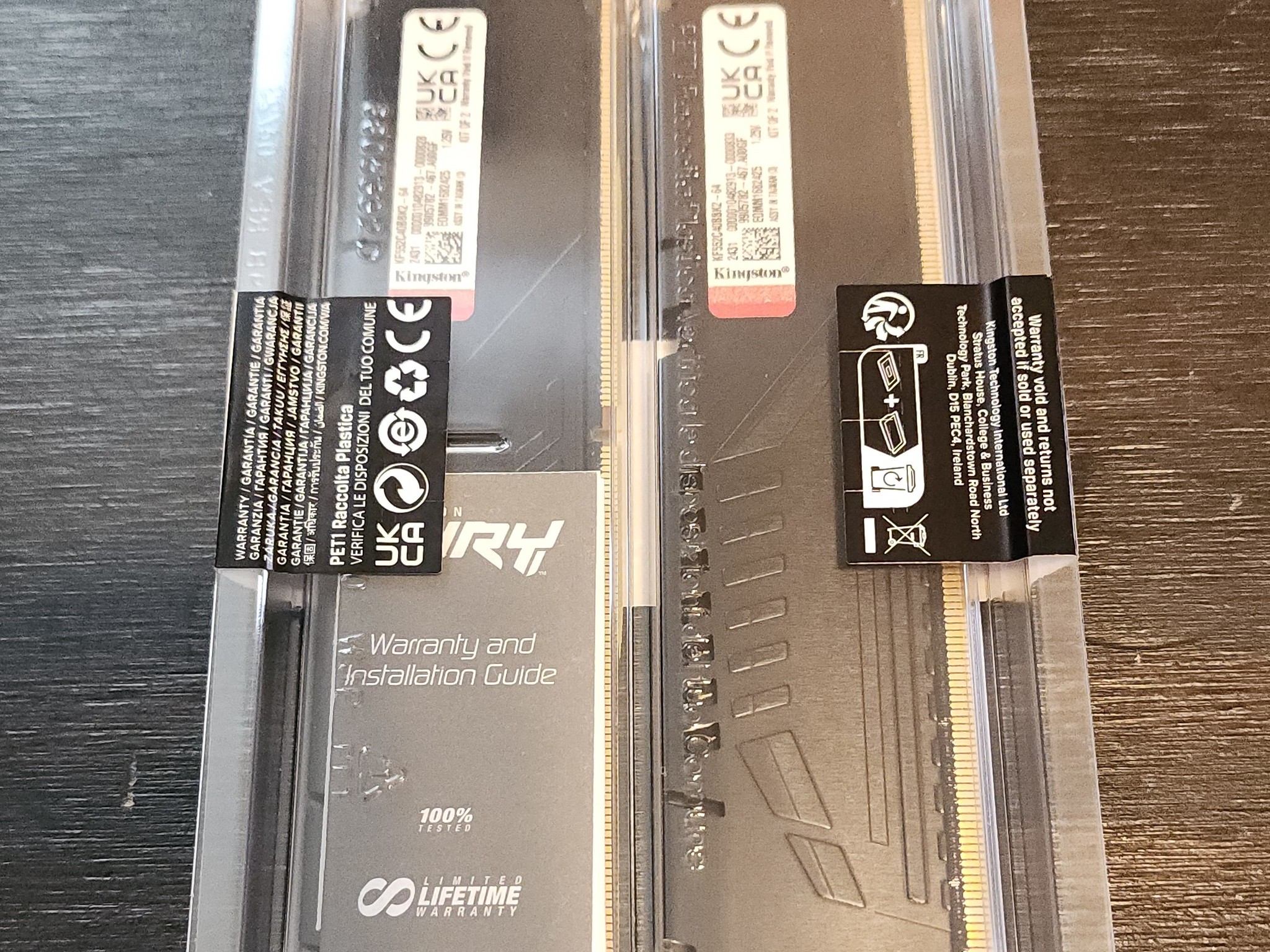 Kingston FURY Beast 64 GB (2 x 32 GB) DDR5-5200 CL40 Memory