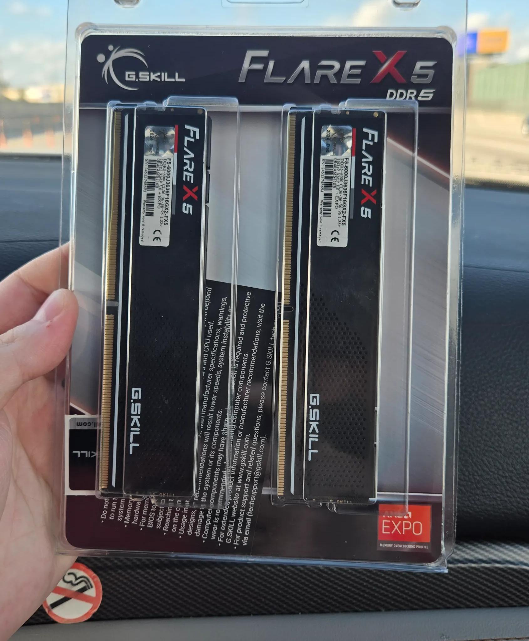 G.Skill Flare X5 Series 32GB (2 x 16GB) DDR5-6000 PC5-48000 CL36