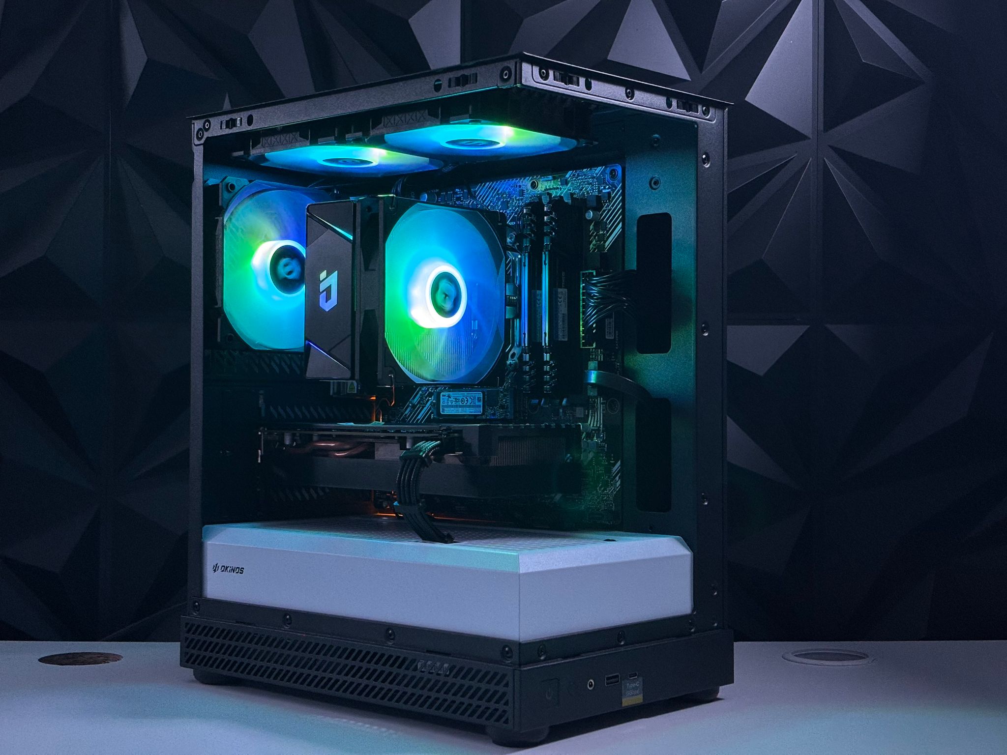 🌈⚡️🦾 Beast Gaming PC - RTX 3080 / Ryzen 5 5500 / 16GB RAM / 2TB Storage / WIFI + BT 🦾⚡️🌈