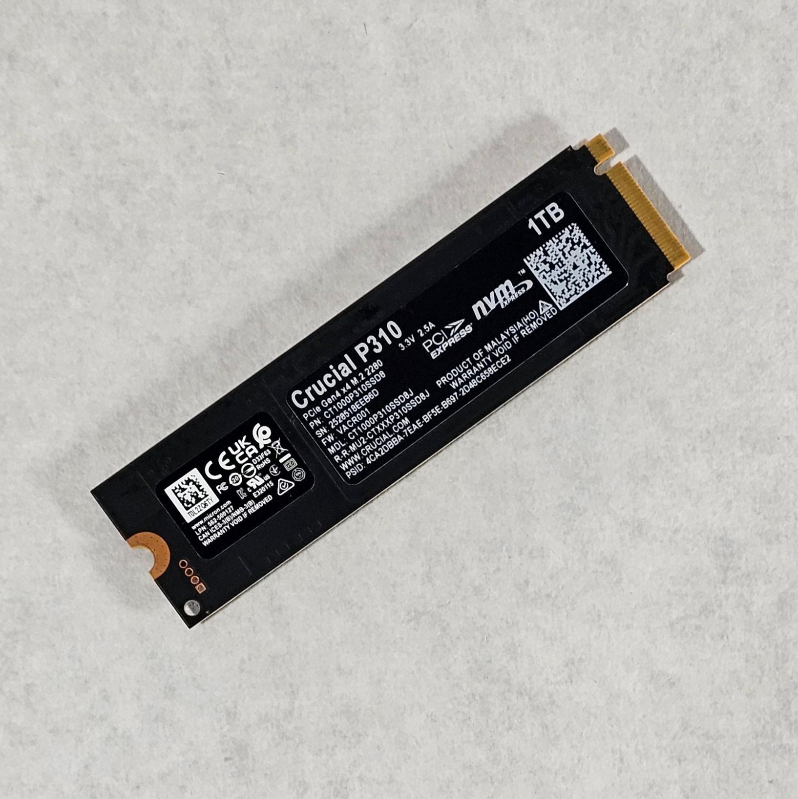 1TB NVMe M.2 SSD Crucial P310