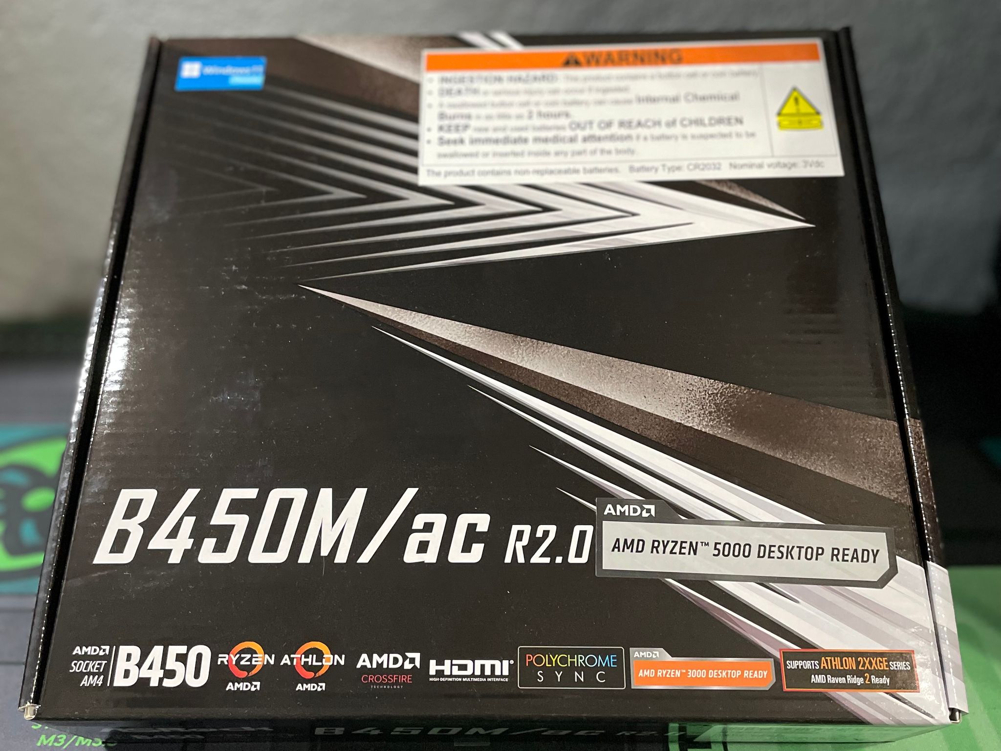 AMD Ryzen 5 4500 + ASRock B450M/ac R2.0 CPU & Motherboard Combo (Built-In Wi-Fi & BIOS Ready!)