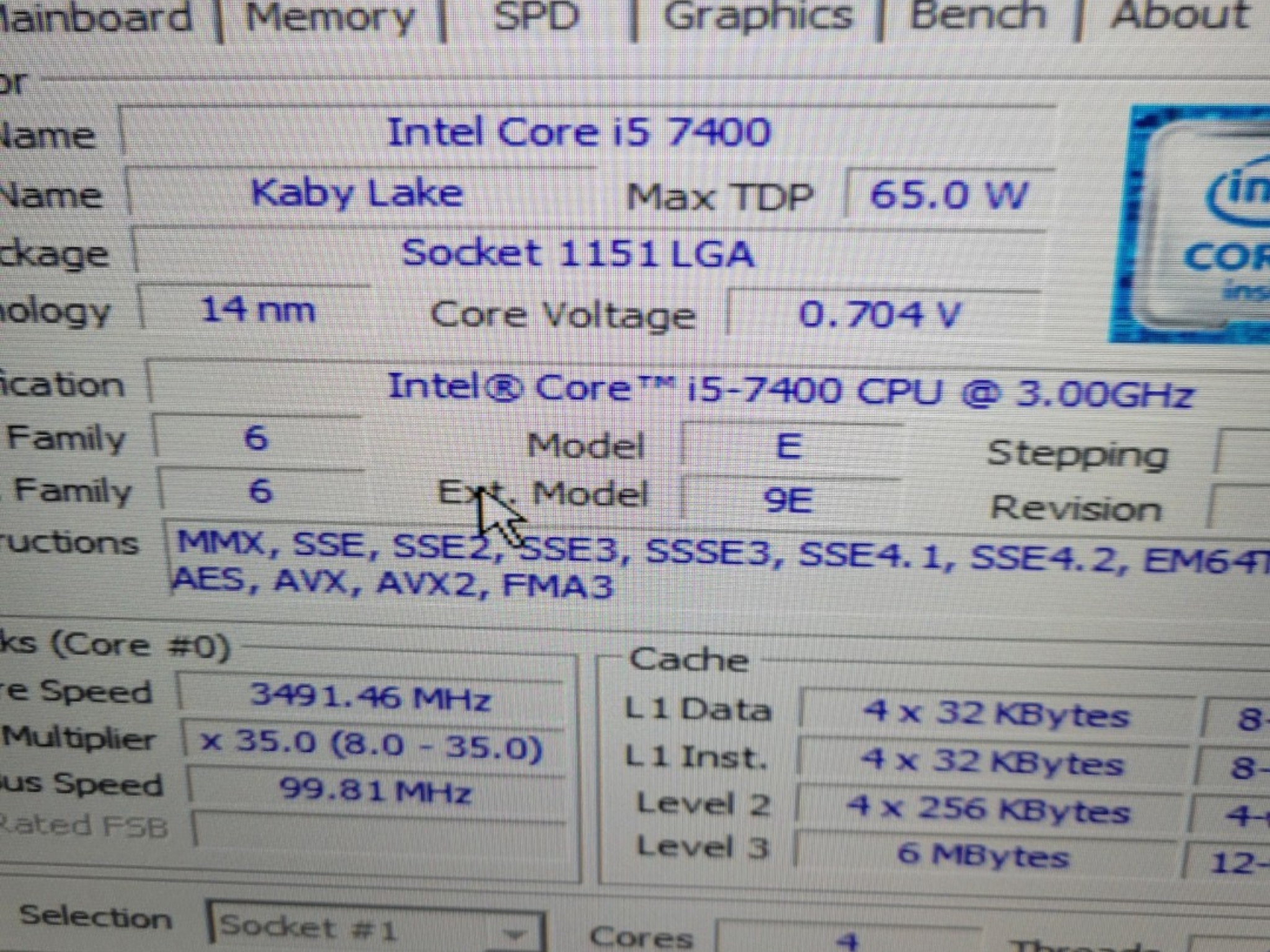 Intel Core i5-7400