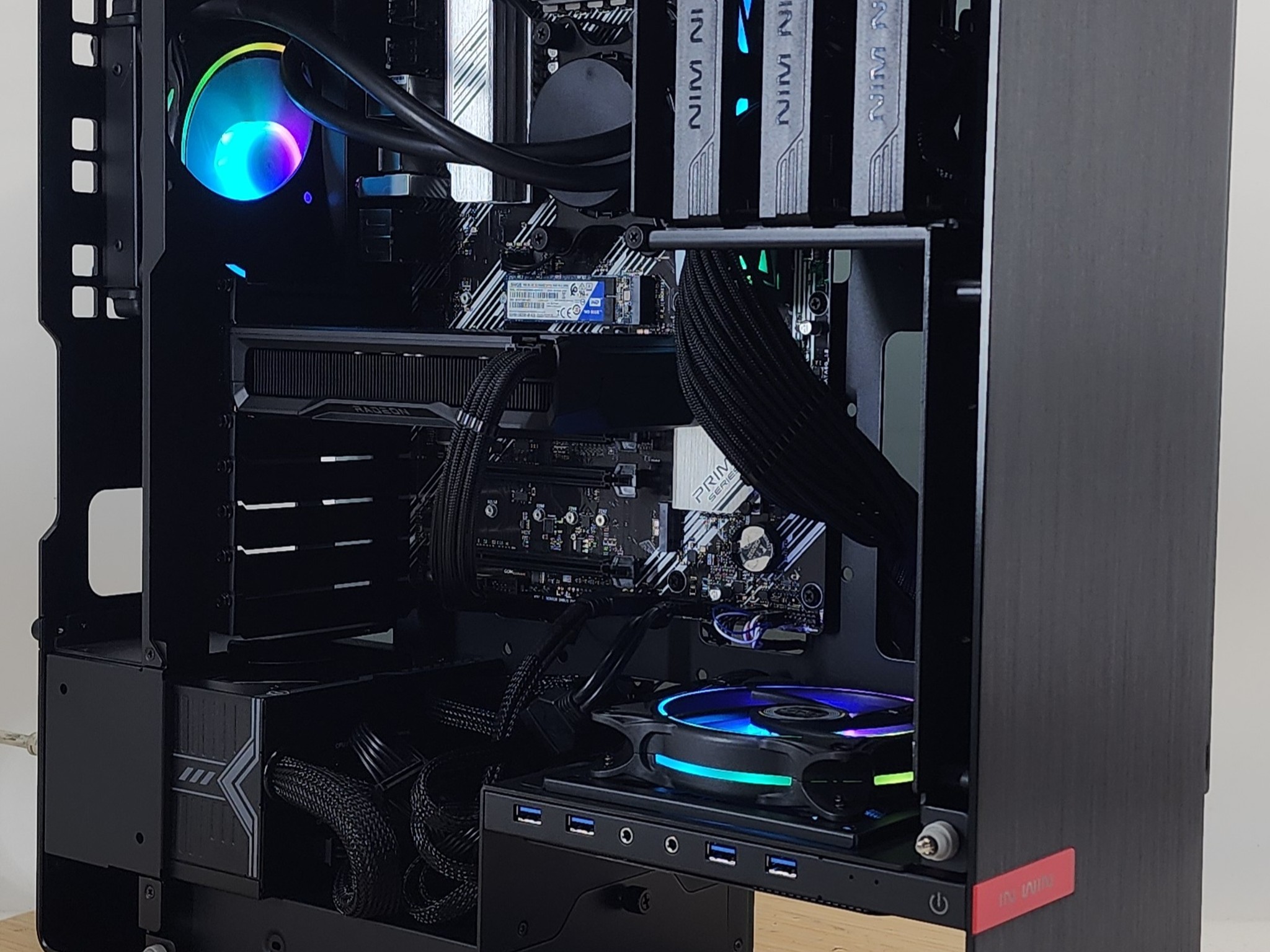Gaming PC Ryzen 7 5700G 16GB RAM 500GB SSD RX 7600 8GB Windows 11 Computer