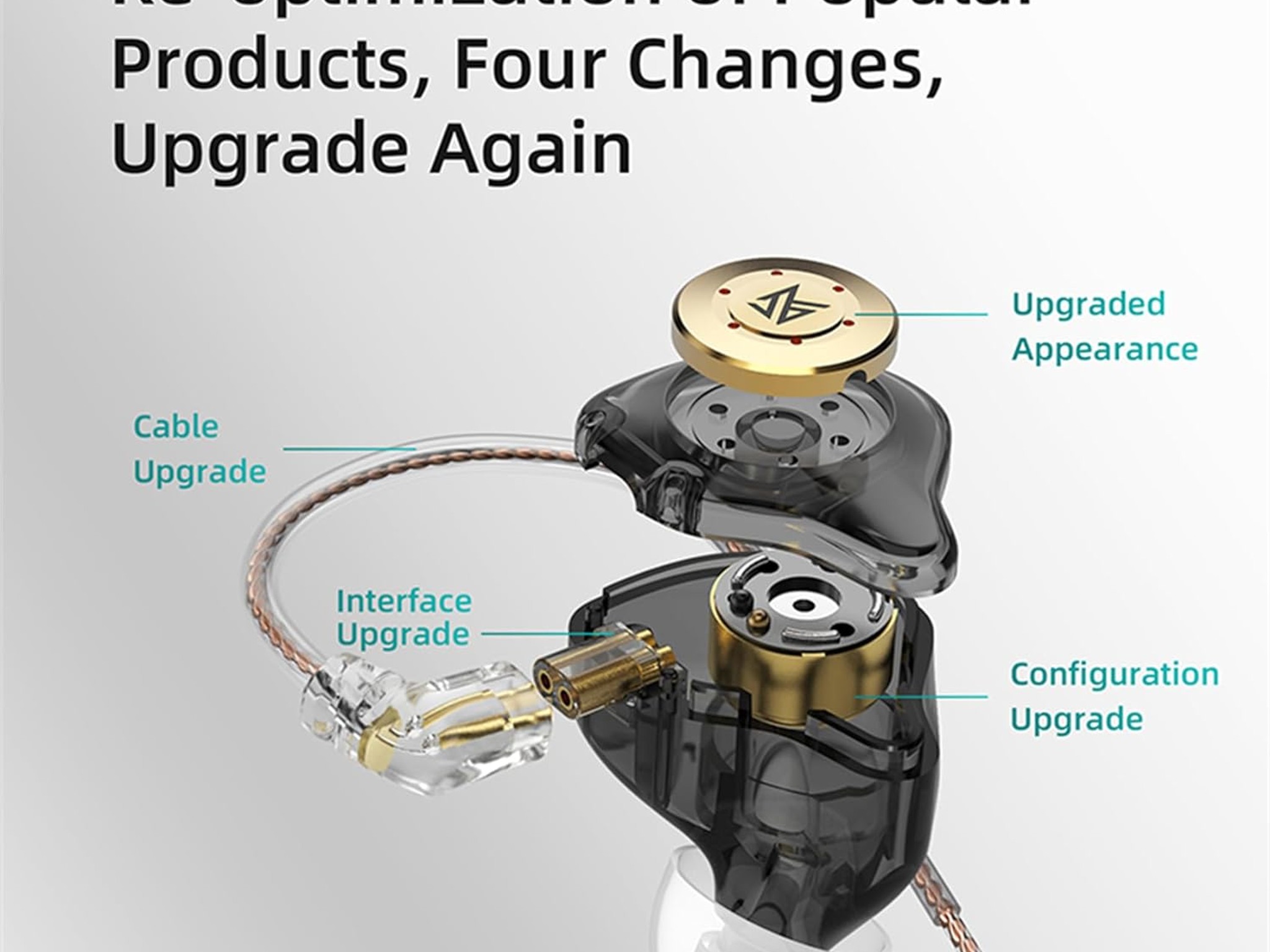 BNIB KZ EDX PRO HiFi Stereo Sound IEM (In-Ear-Monitor) Wired Earbuds - Black; No Mic