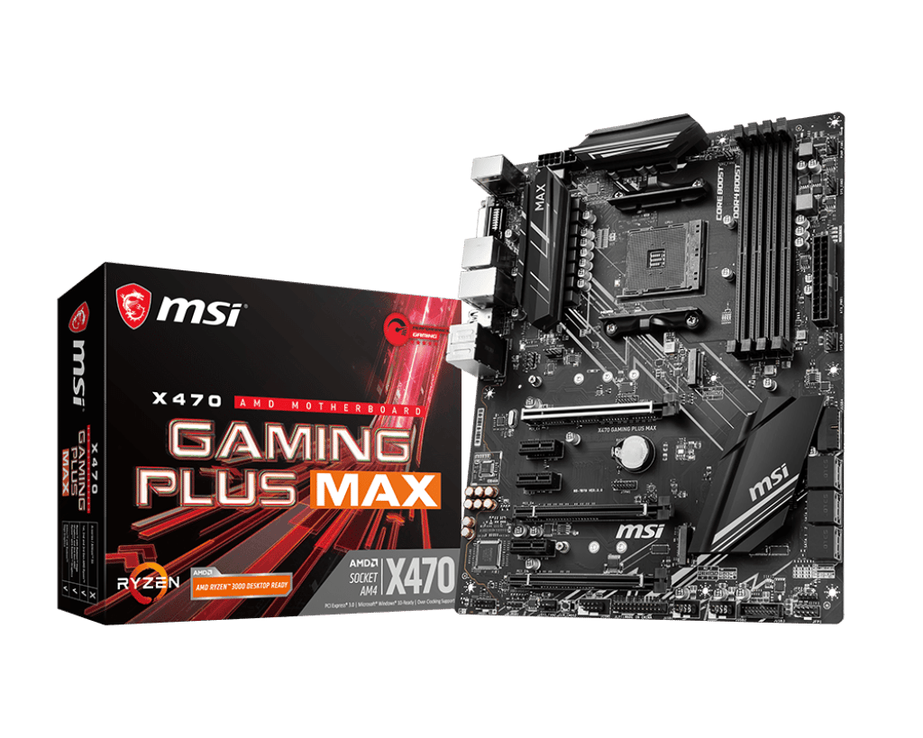 MSI X470 GAMING PLUS MAX AM4 AMD Ryzen 5000 ATX Motherboard *LATEST BIOS* FULL SET!