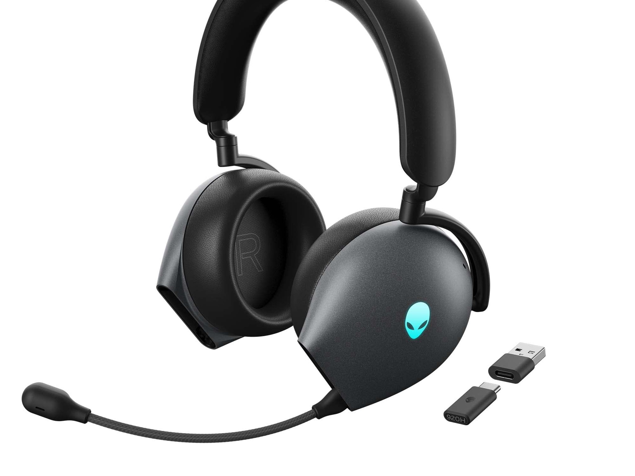 Alienware AW920H Tri-Mode Wireless Gaming Headset - Dark Side of the Moon (aka Black)