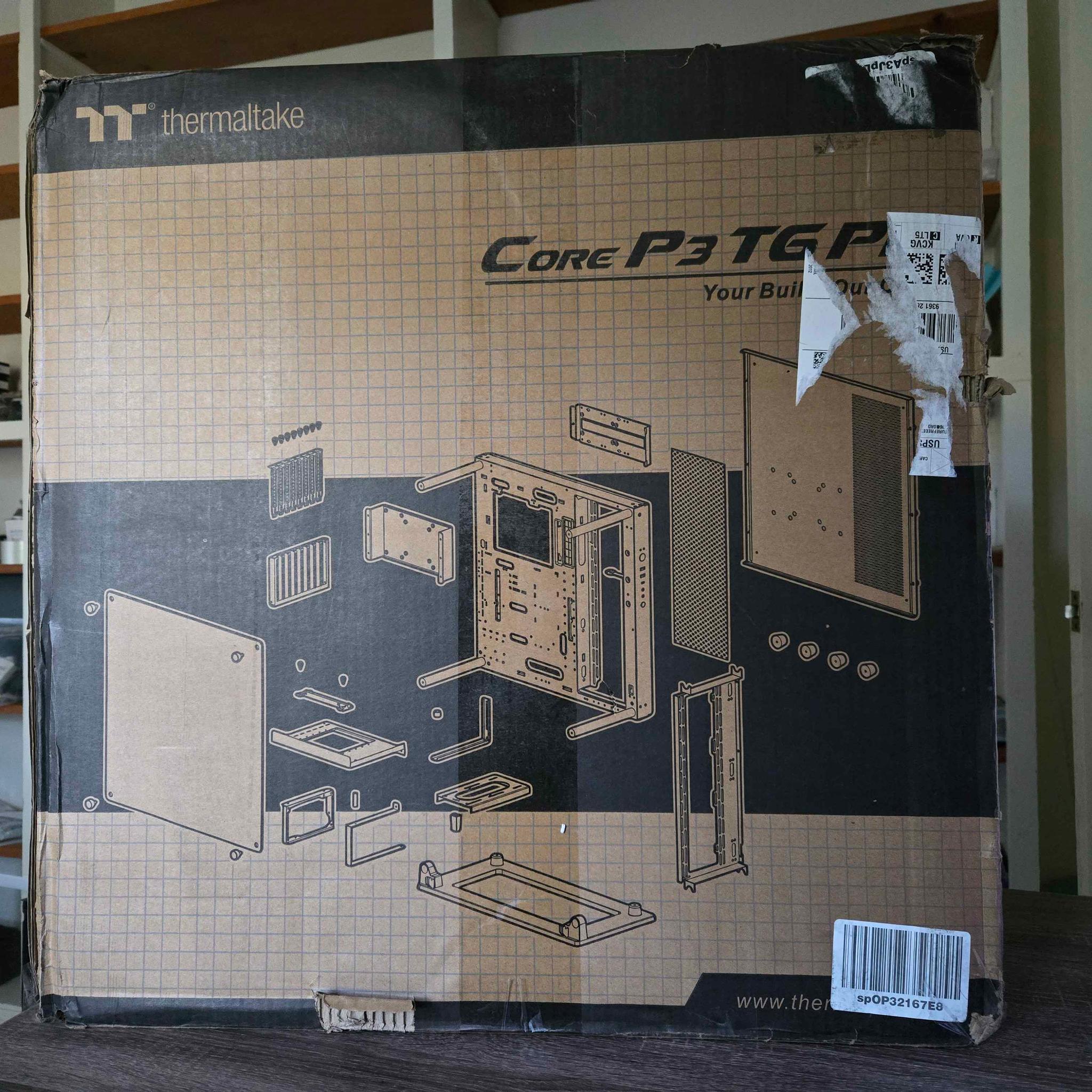 Thermaltake Core P3 Pro TG Snow | Used with all accessories