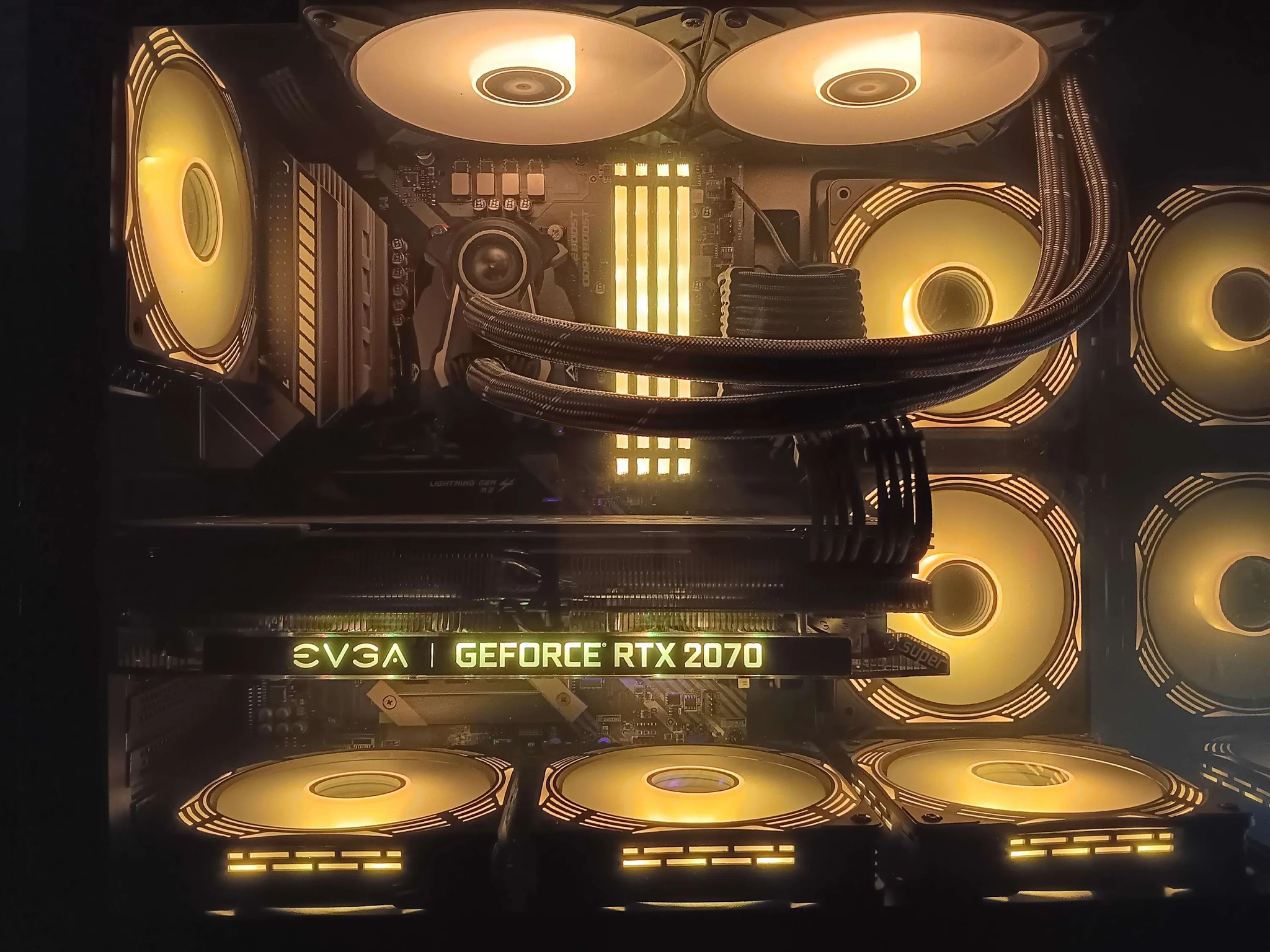 | Black RGB GAMING PC | Ryzen 5 5600x | EVGA RTX 2070S) | 32gb DDR4 RAM |1tb NvMe SSD